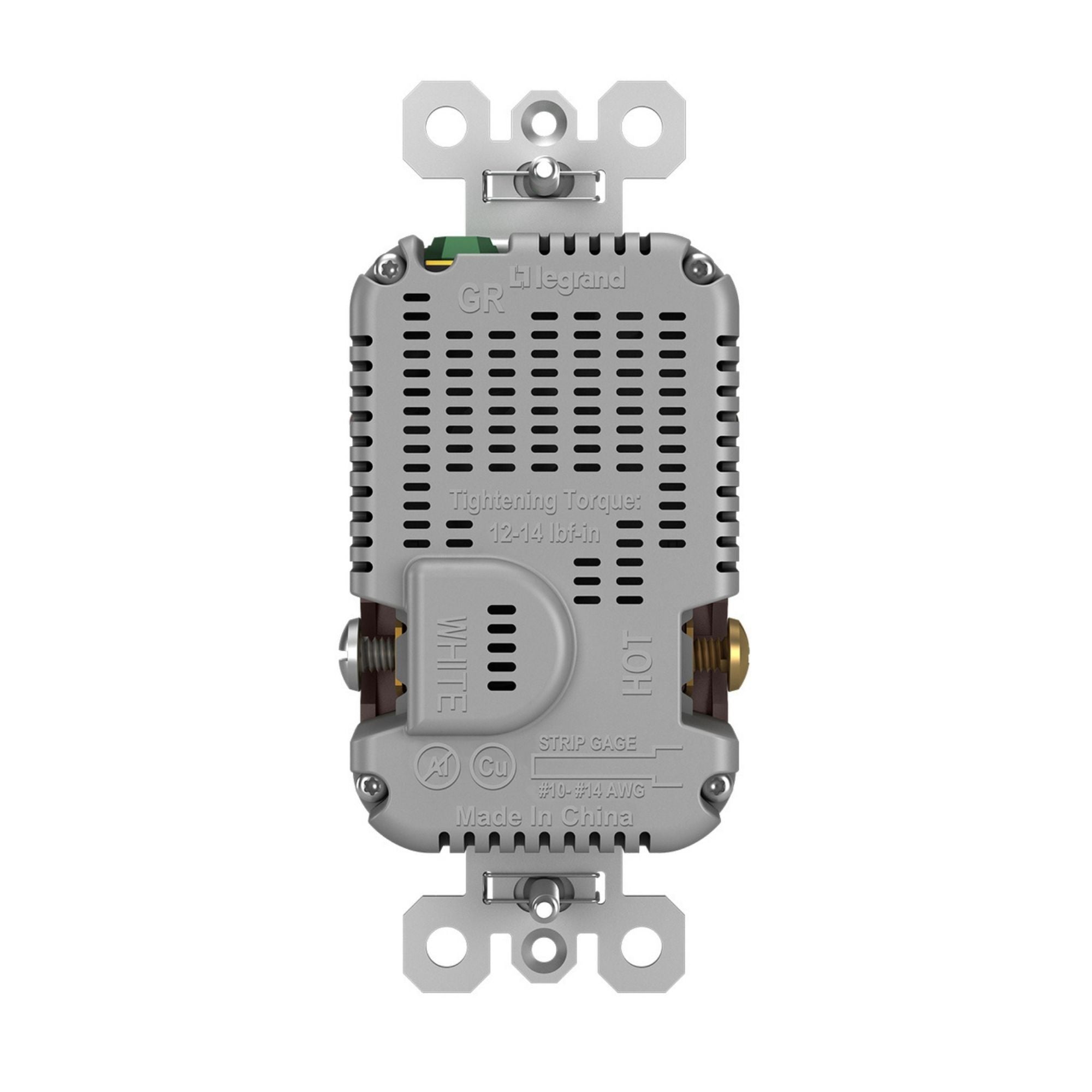 Legrand R26USBPDDBCC6 radiant 15A Tamper-Resistant USB Type-C Duplex Outlet, Dark Bronze
