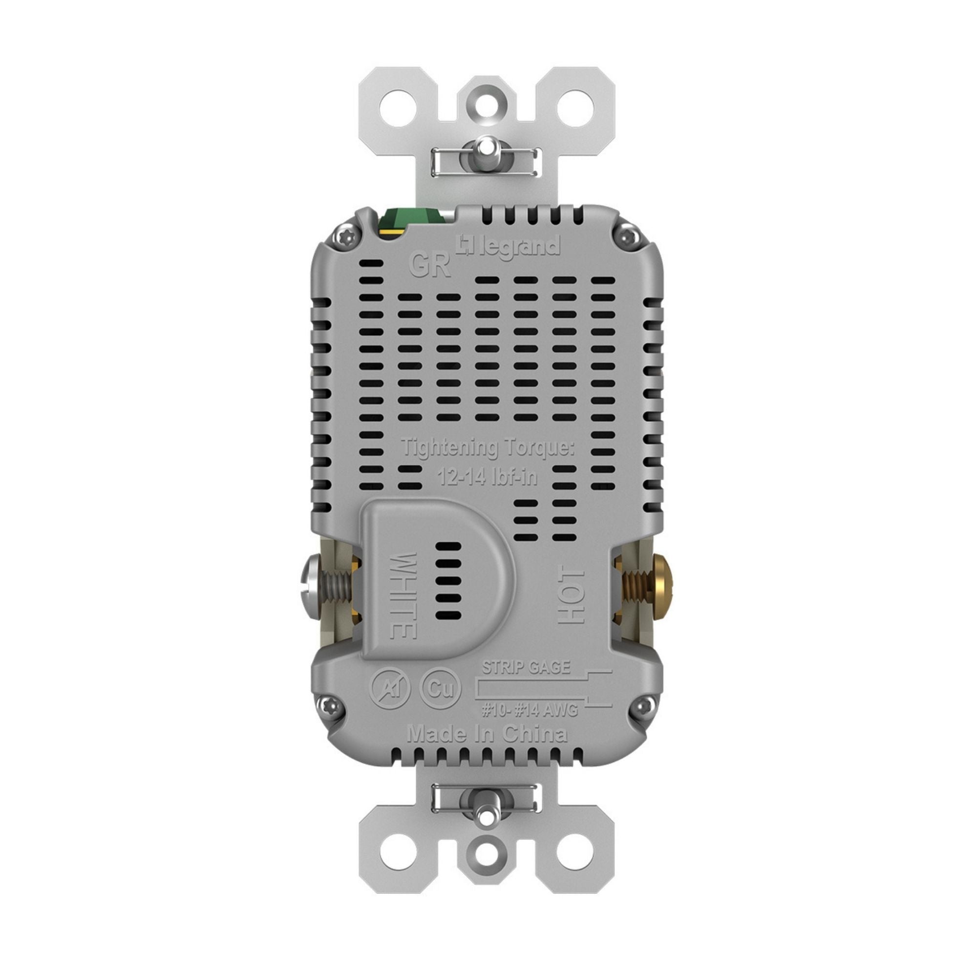 Legrand R26USBPDNICC6 radiant 15A Tamper-Resistant USB Type-C Duplex Outlet, Nickel