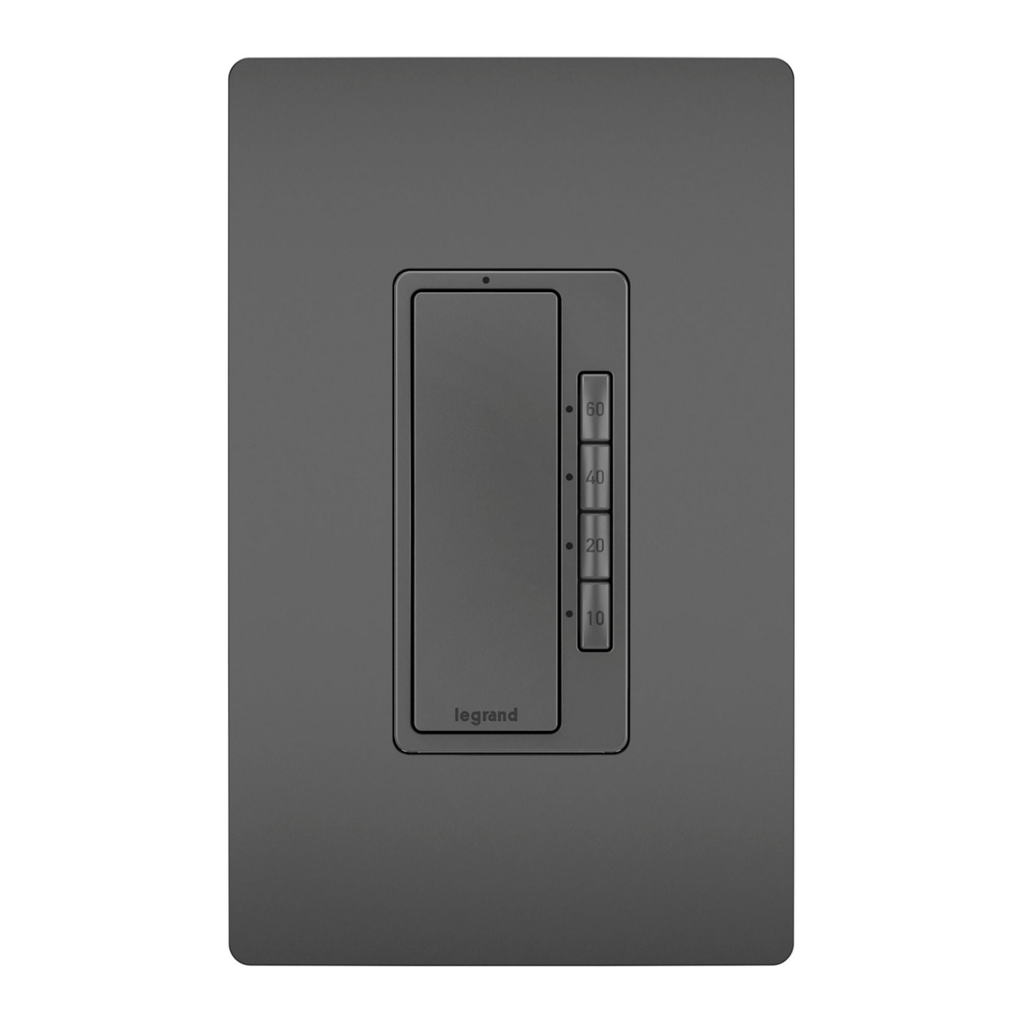 Legrand RT2BK radiant Digital Timer, 600W, 4-Button, 10-60 Min, Black