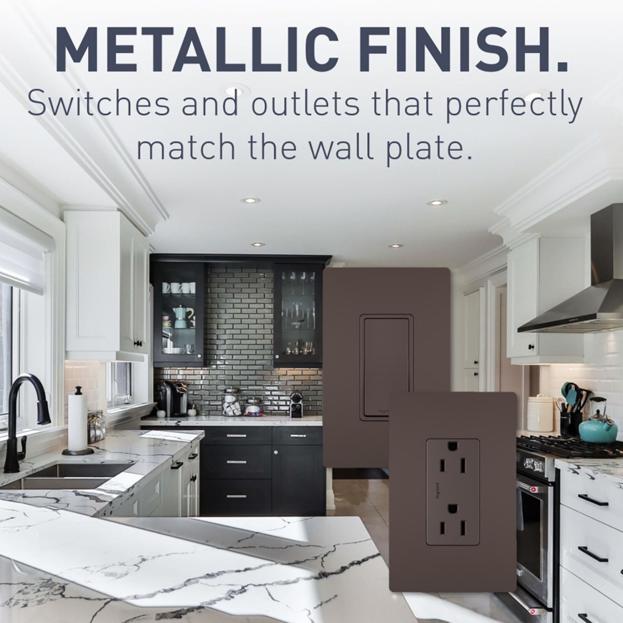Legrand RT2DBCCV4 radiant Digital Timer, 600W, 4-Button, 10-60 Min, Dark Bronze