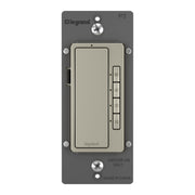 Legrand RT2NICCV4 radiant 4-Button Digital Countdown Timer Switch, 10-60 Min, 600W, Neutral Required, Nickel