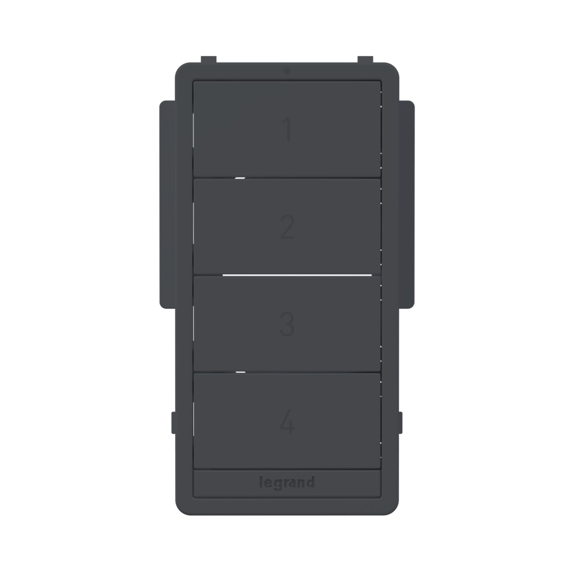 Legrand WNRCB40CKITG radiant Smart Scene Controller Color Change Kit, Graphite