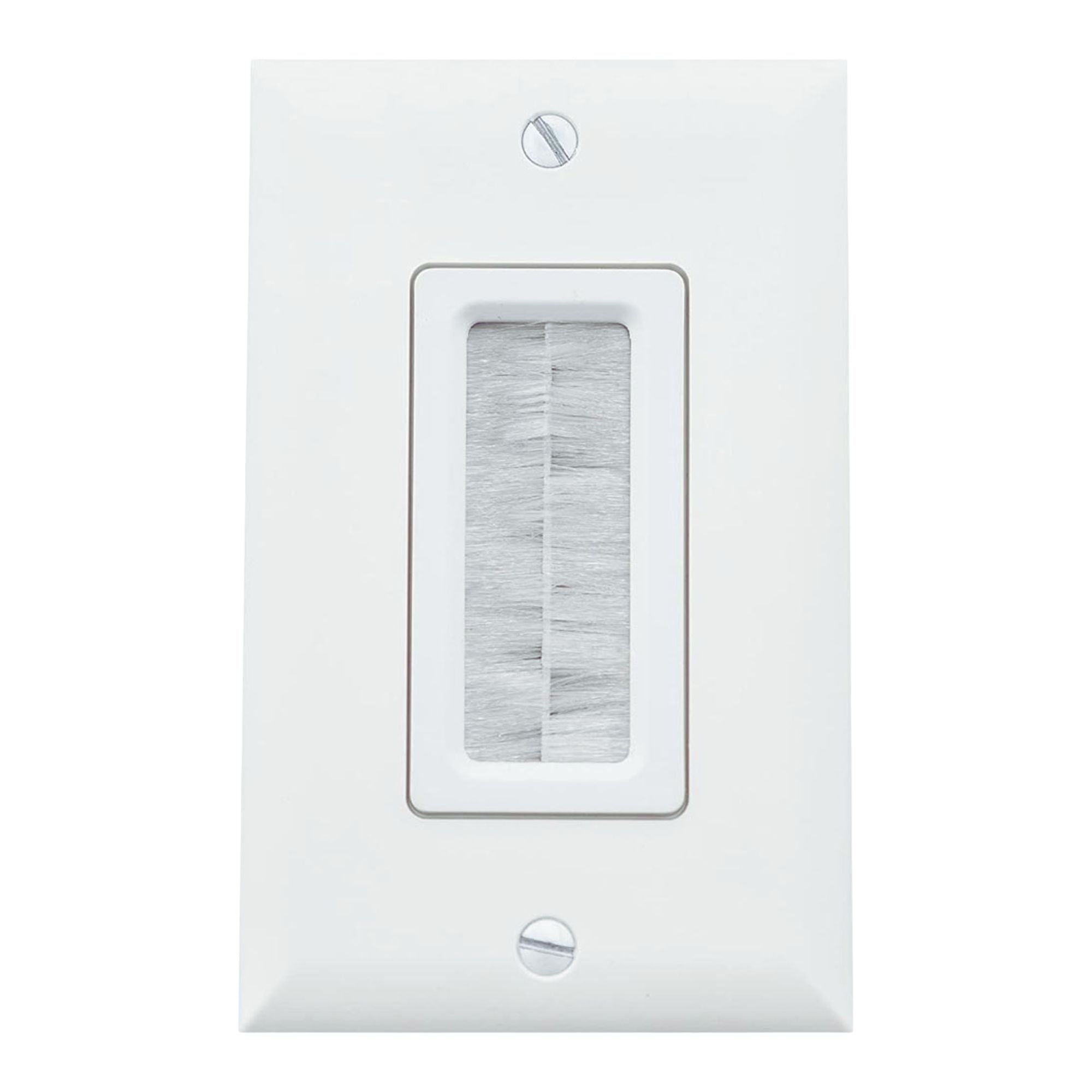On-Q 1-Gang Cable Access Wall plate, White