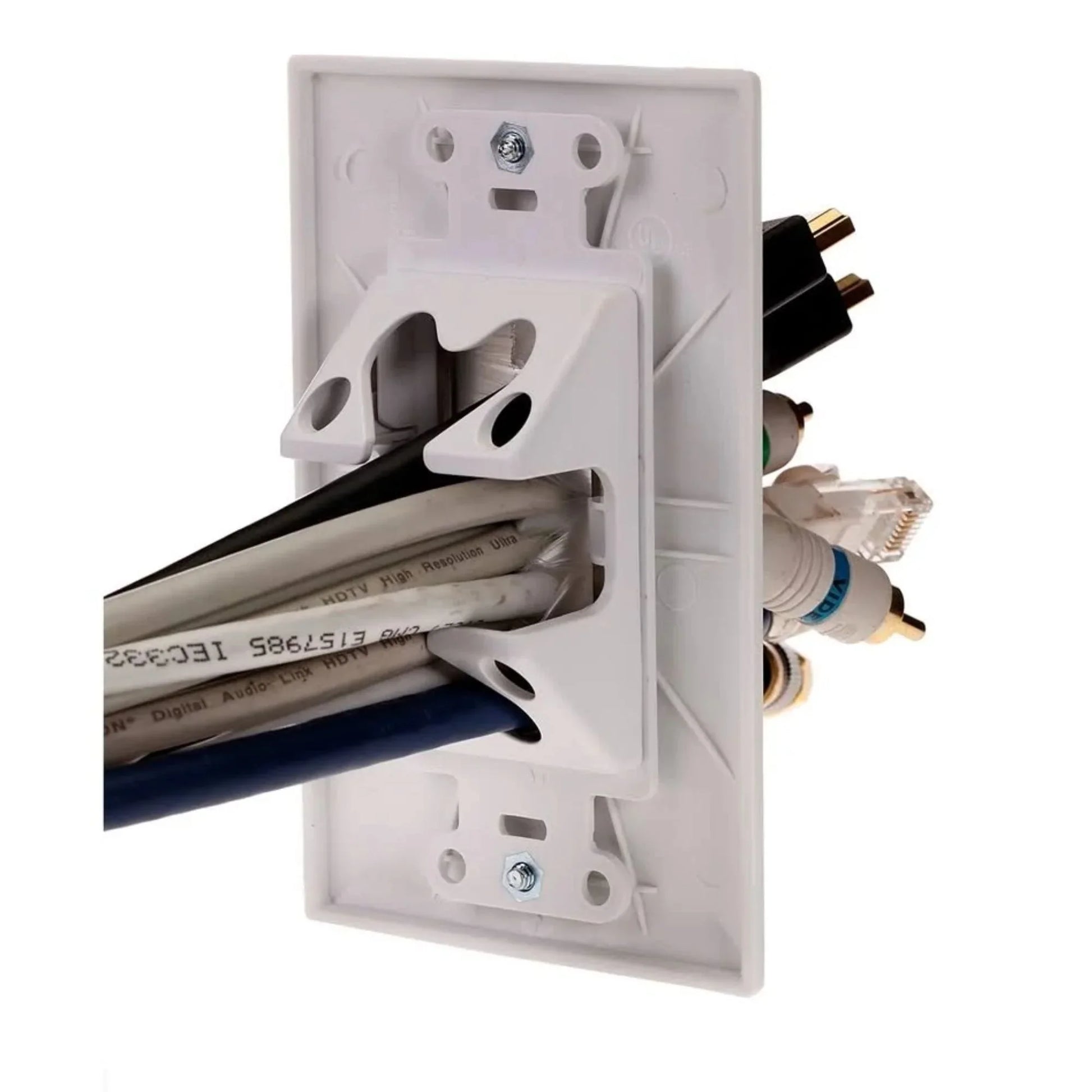 Legrand - On-Q 1-Gang Cable Access Wall plate, White | Bees Lighting