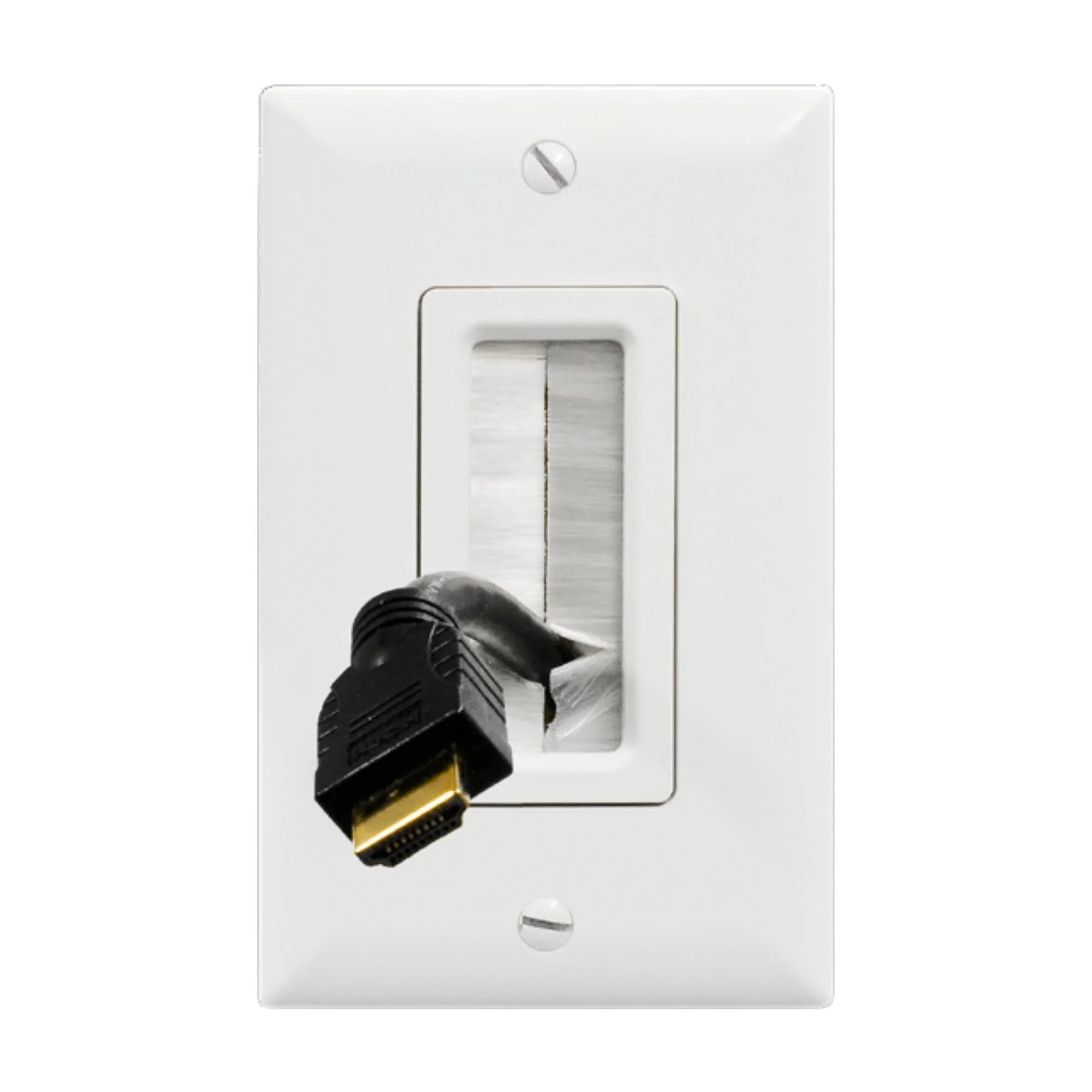 Legrand - On-Q 1-Gang Cable Access Wall plate, White | Bees Lighting