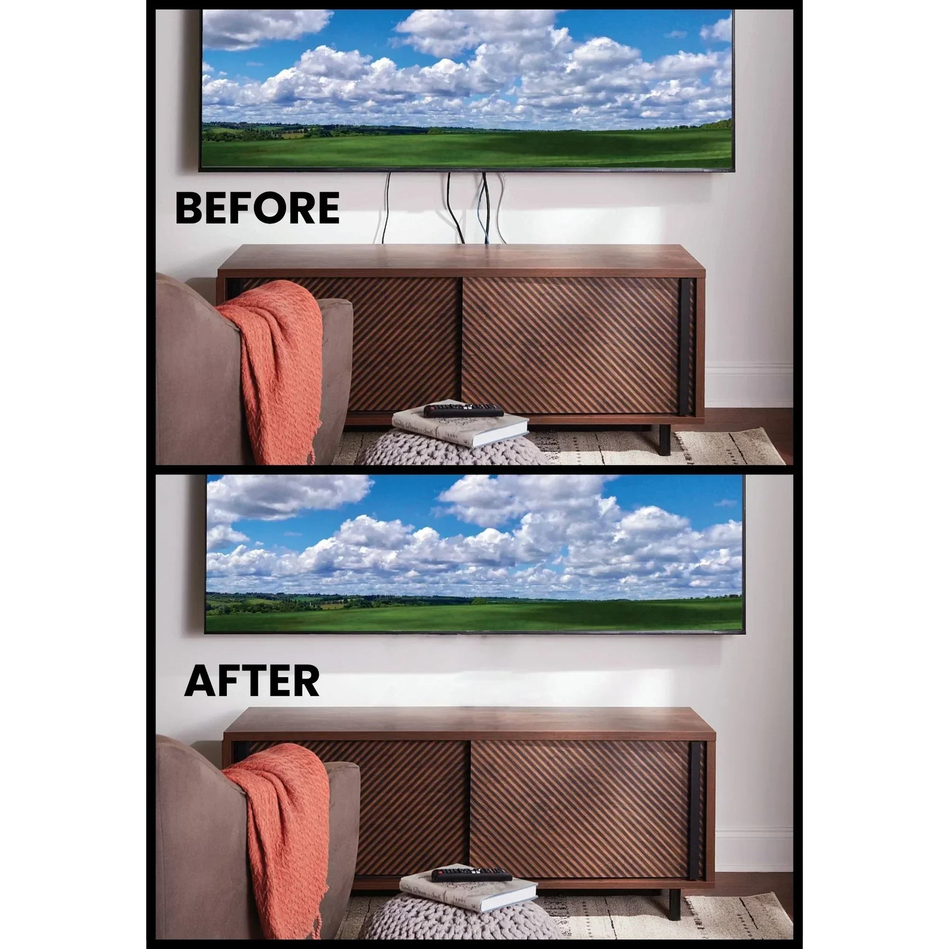 Legrand - On-Q 1-Gang Cable Access Wall plate, White | Bees Lighting