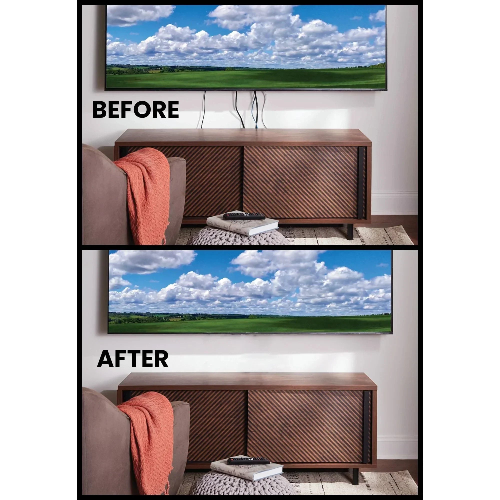 Legrand - On-Q 1-Gang Cable Access Wall plate, White | Bees Lighting