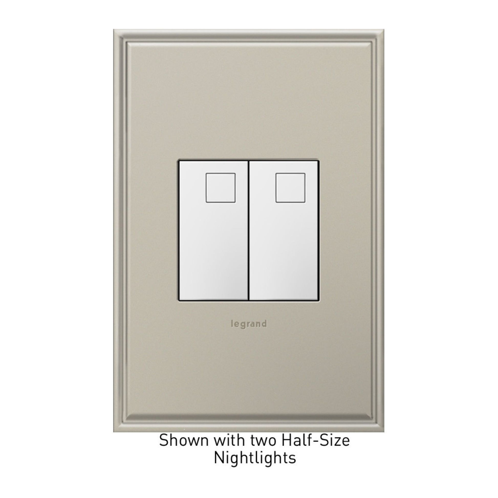 Adorne Half-Size Night Light, White - Bees Lighting