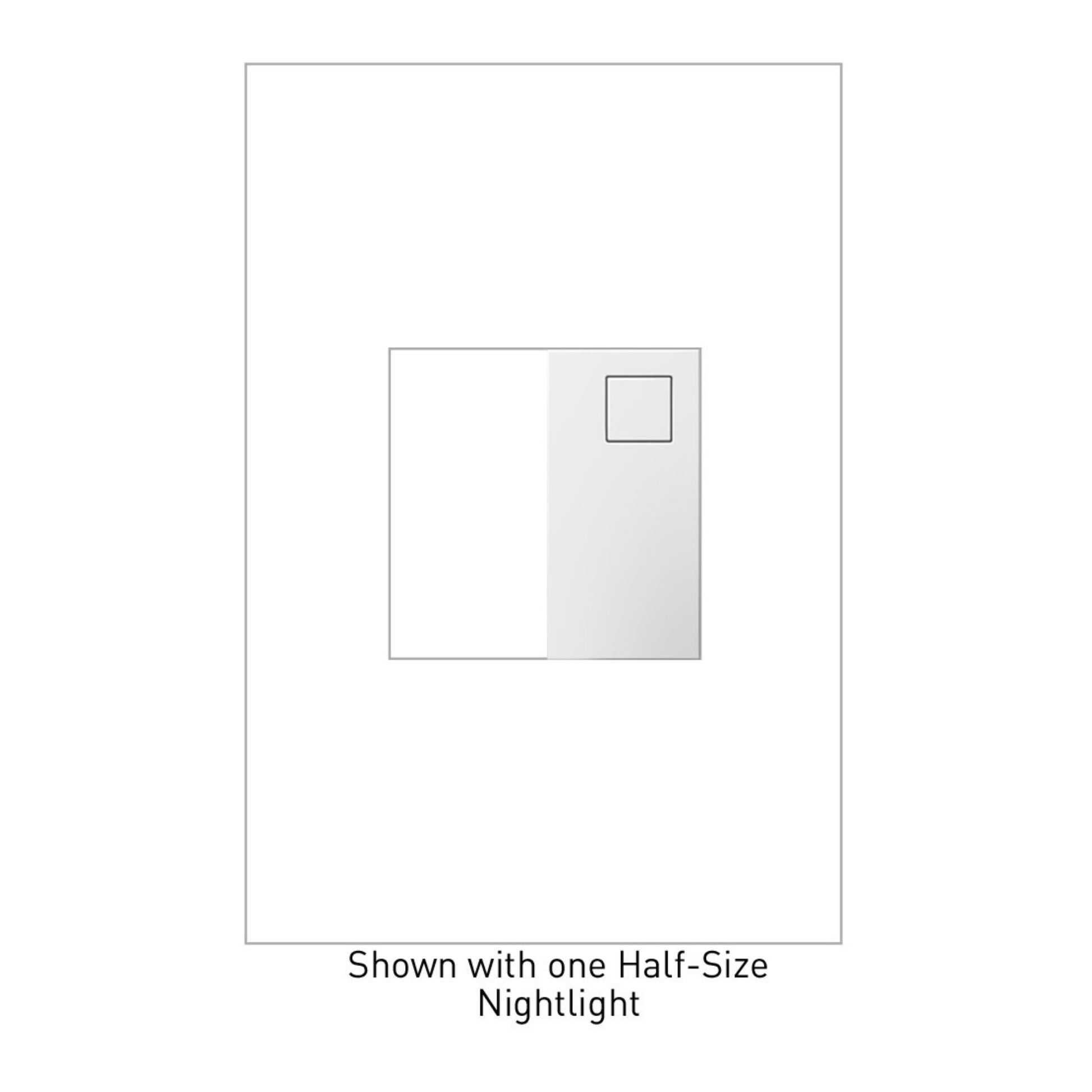 Adorne Half-Size Night Light, White - Bees Lighting