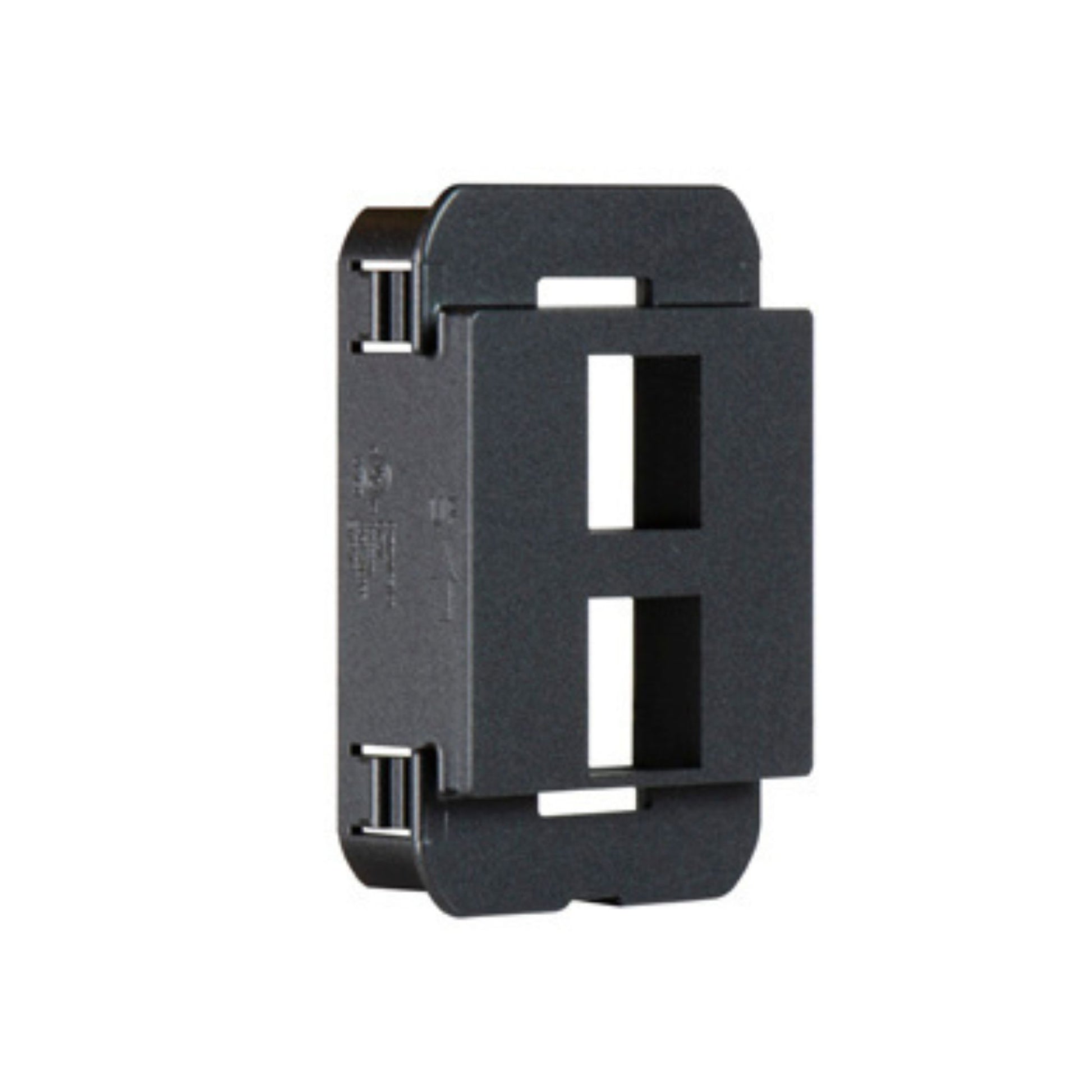 adorne 2-Port Keystone Wall Frame, Graphite - Bees Lighting