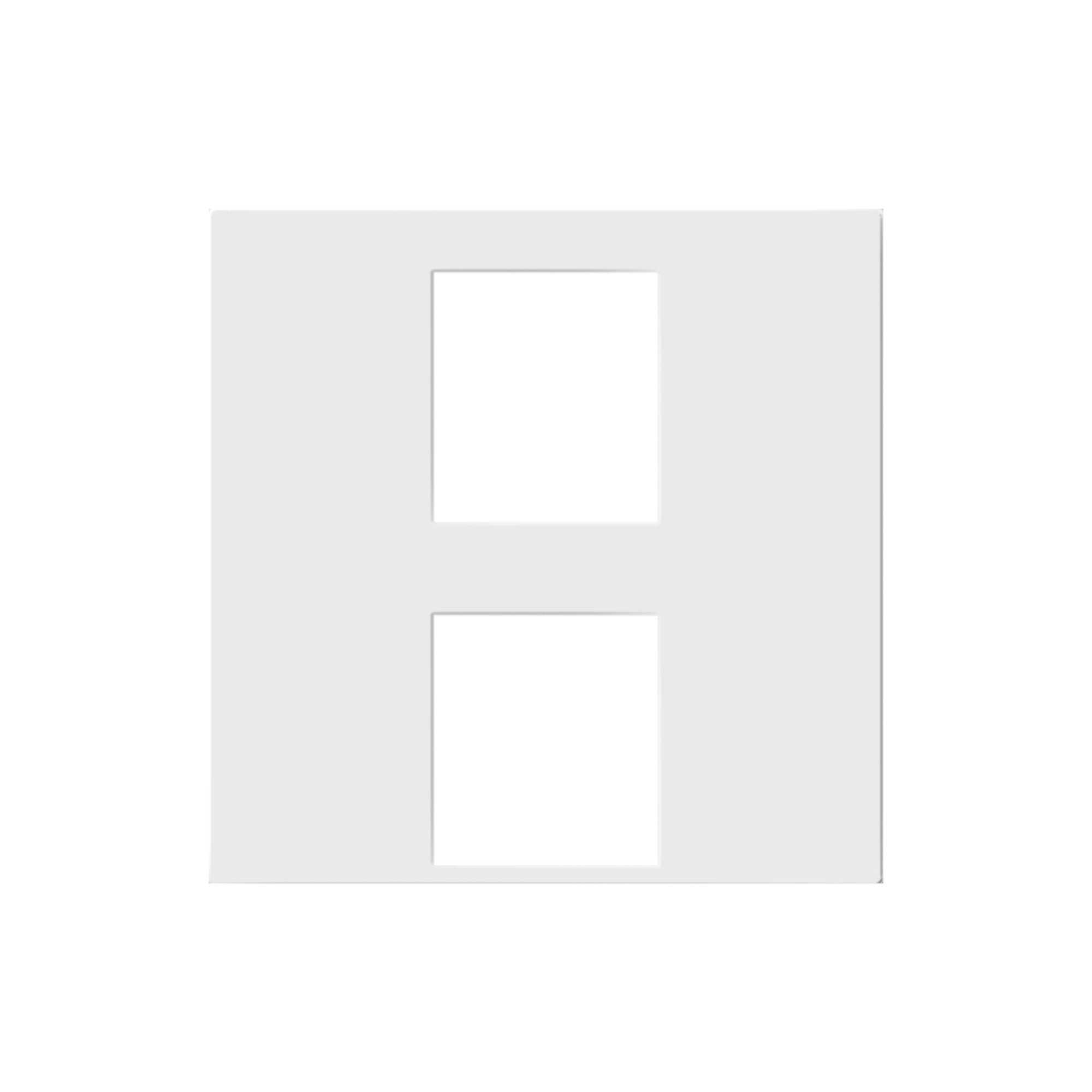 adorne 2-Port Keystone Wall Frame, White - Bees Lighting