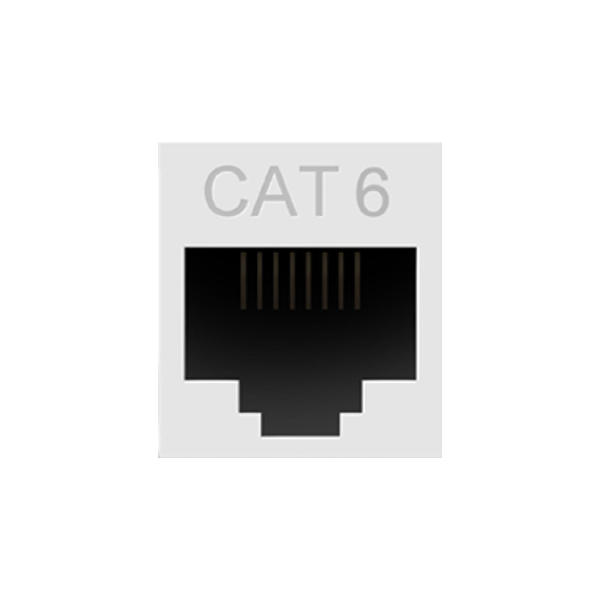 adorne Cat 6 RJ45 Keystone Jack, White - Bees Lighting