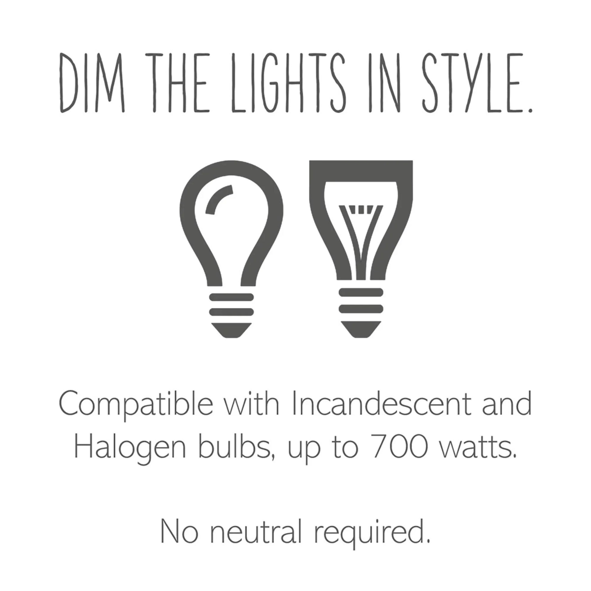 adorne SofTap Tru-Universal Dimmer Switch, 450-Watt LED, Single Pole/3-Way, Graphite - Bees Lighting