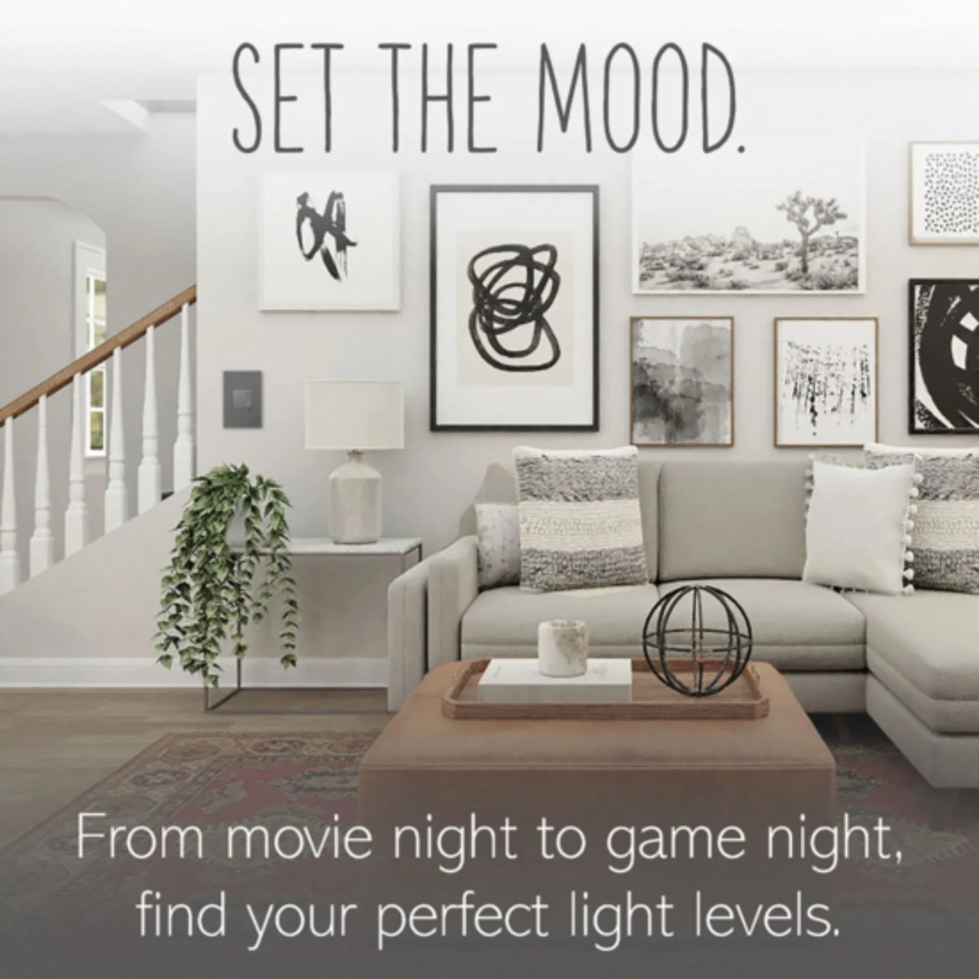 adorne SofTap Tru-Universal Dimmer Switch, 450-Watt LED, Single Pole/3-Way, Graphite - Bees Lighting