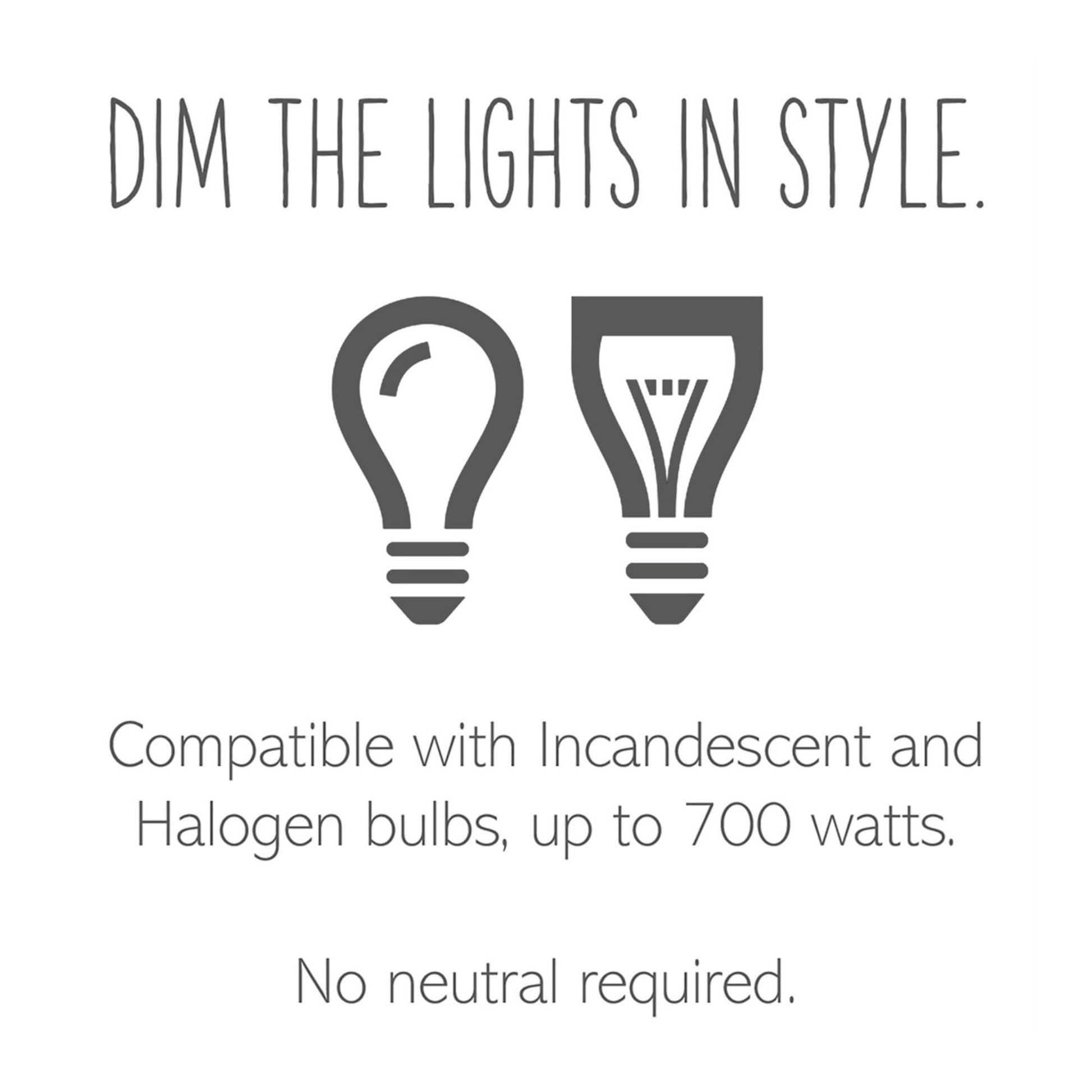 adorne SofTap Tru-Universal Dimmer Switch, 450-Watt LED, Single Pole/3-Way, White - Bees Lighting