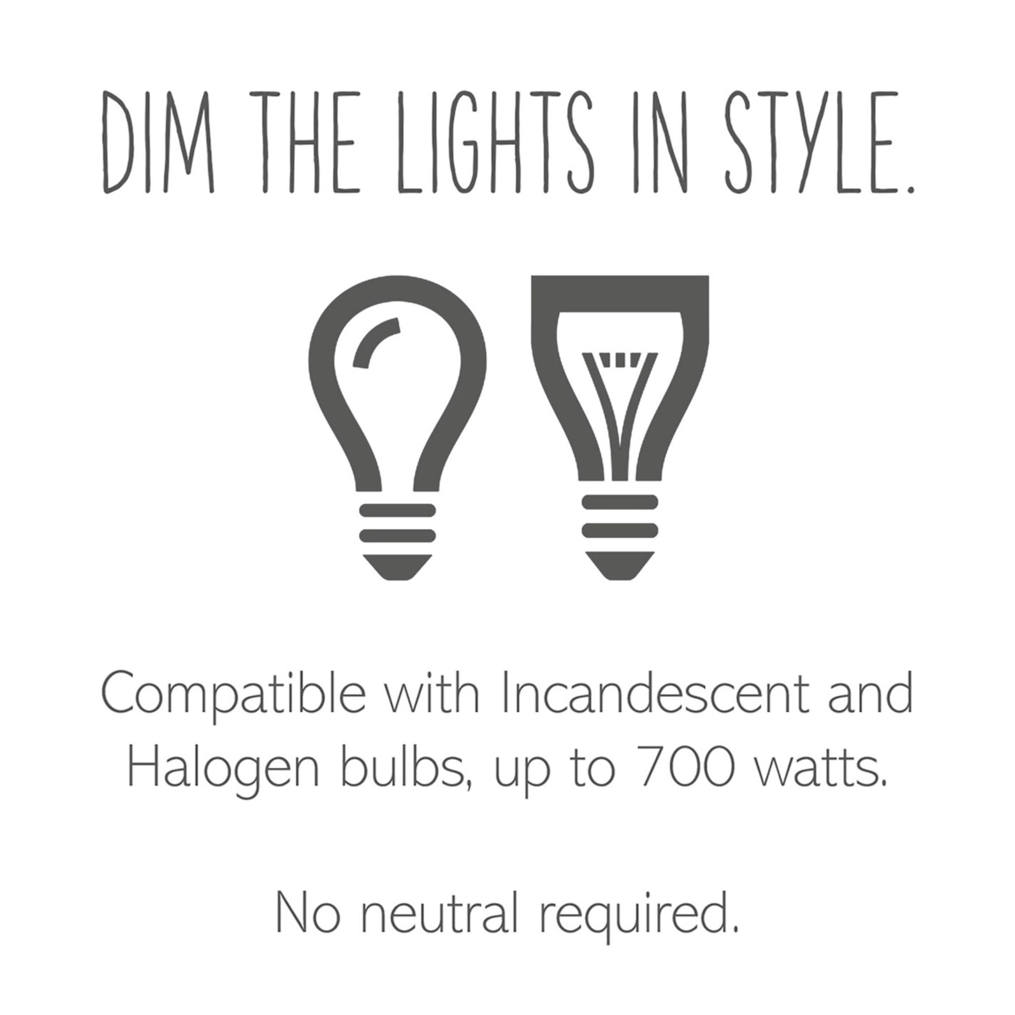 adorne SofTap Tru-Universal Dimmer Switch, 450-Watt LED, Single Pole/3-Way, White - Bees Lighting