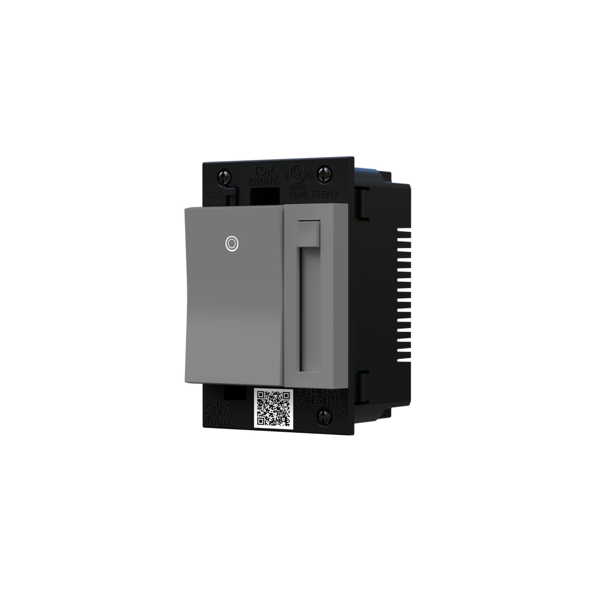 adorne Paddle LED Advanced Dimmer, 150-Watt LED, Single Pole/3-Way, Magnesium - Bees Lighting
