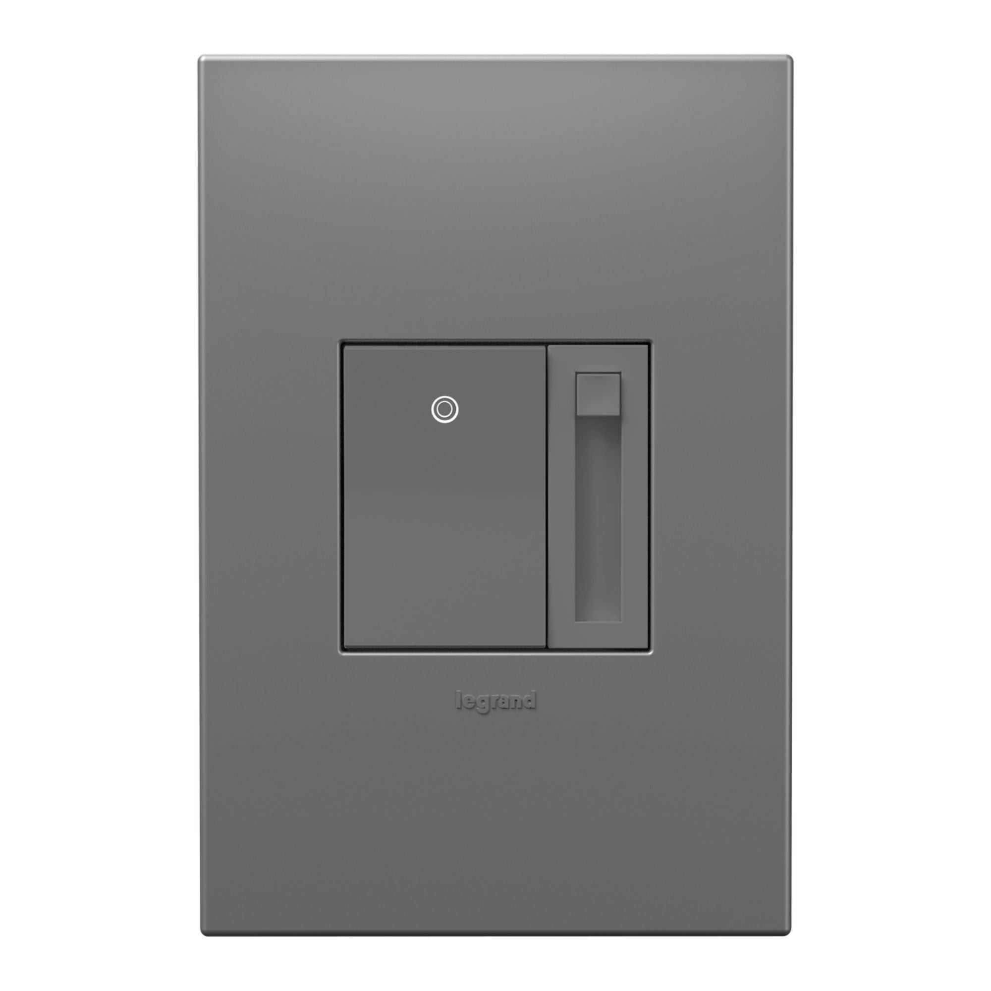 adorne Paddle LED Advanced Dimmer, 150-Watt LED, Single Pole/3-Way, Magnesium - Bees Lighting