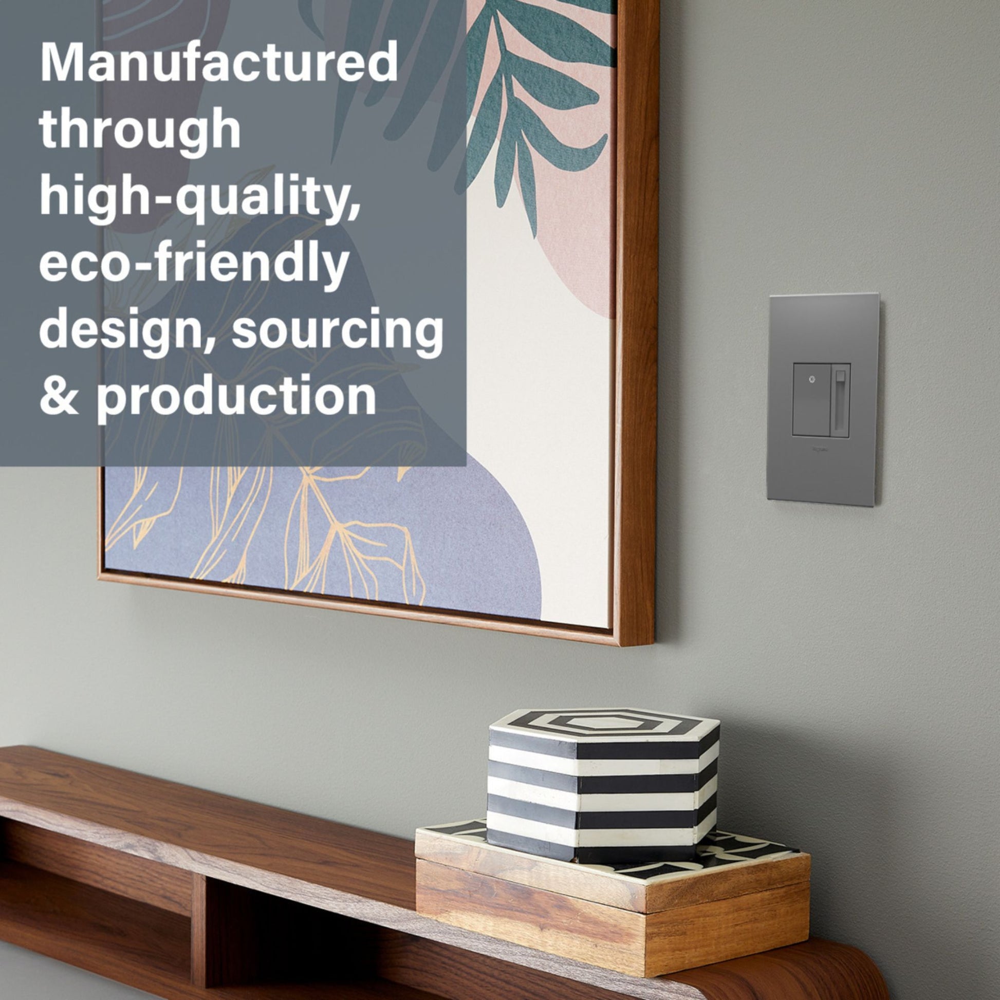 adorne Paddle LED Advanced Dimmer, 150-Watt LED, Single Pole/3-Way, Magnesium - Bees Lighting