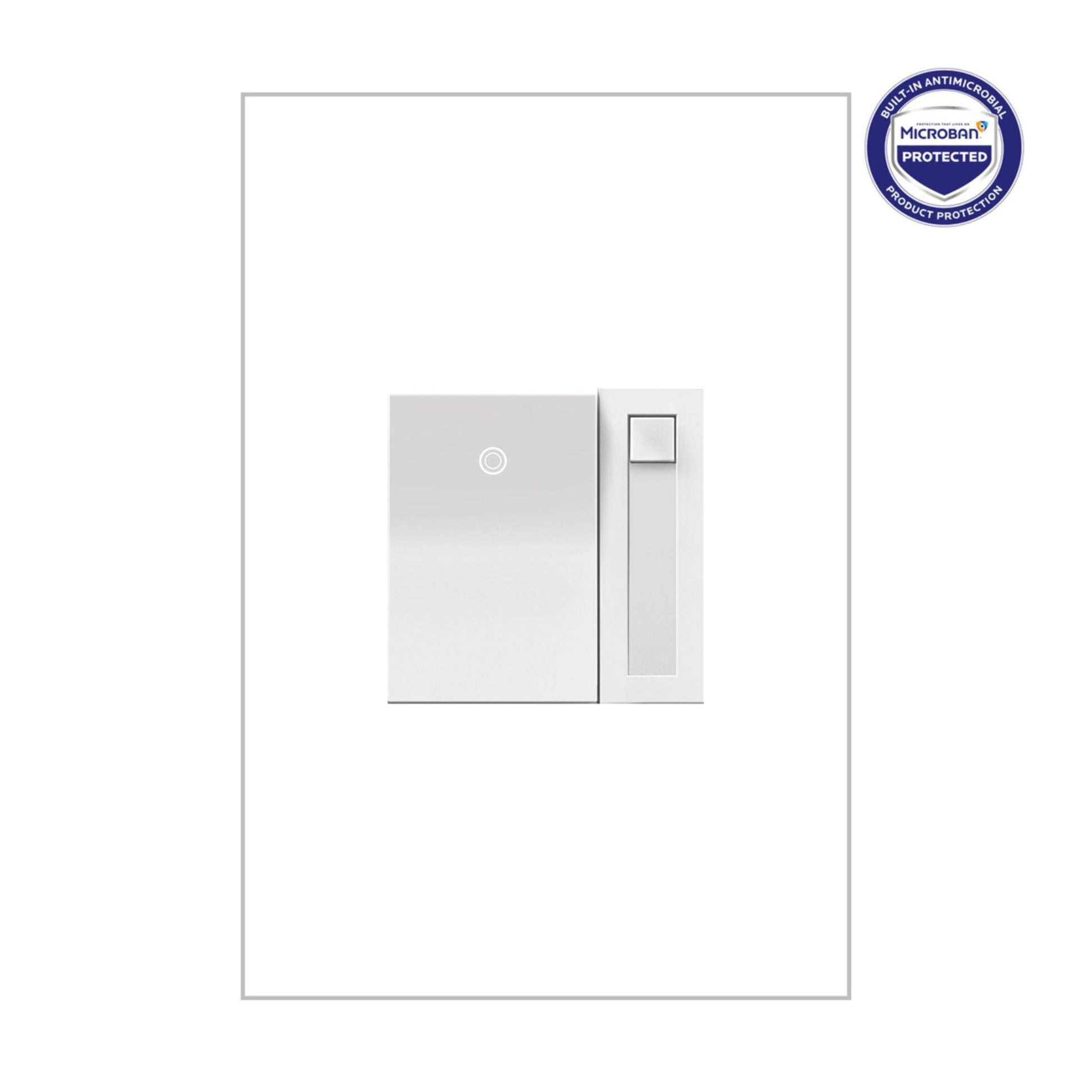 Adorne 0-10V Fluorescent/LED Paddle Dimmer, Single Pole/3-Way, White - Bees Lighting
