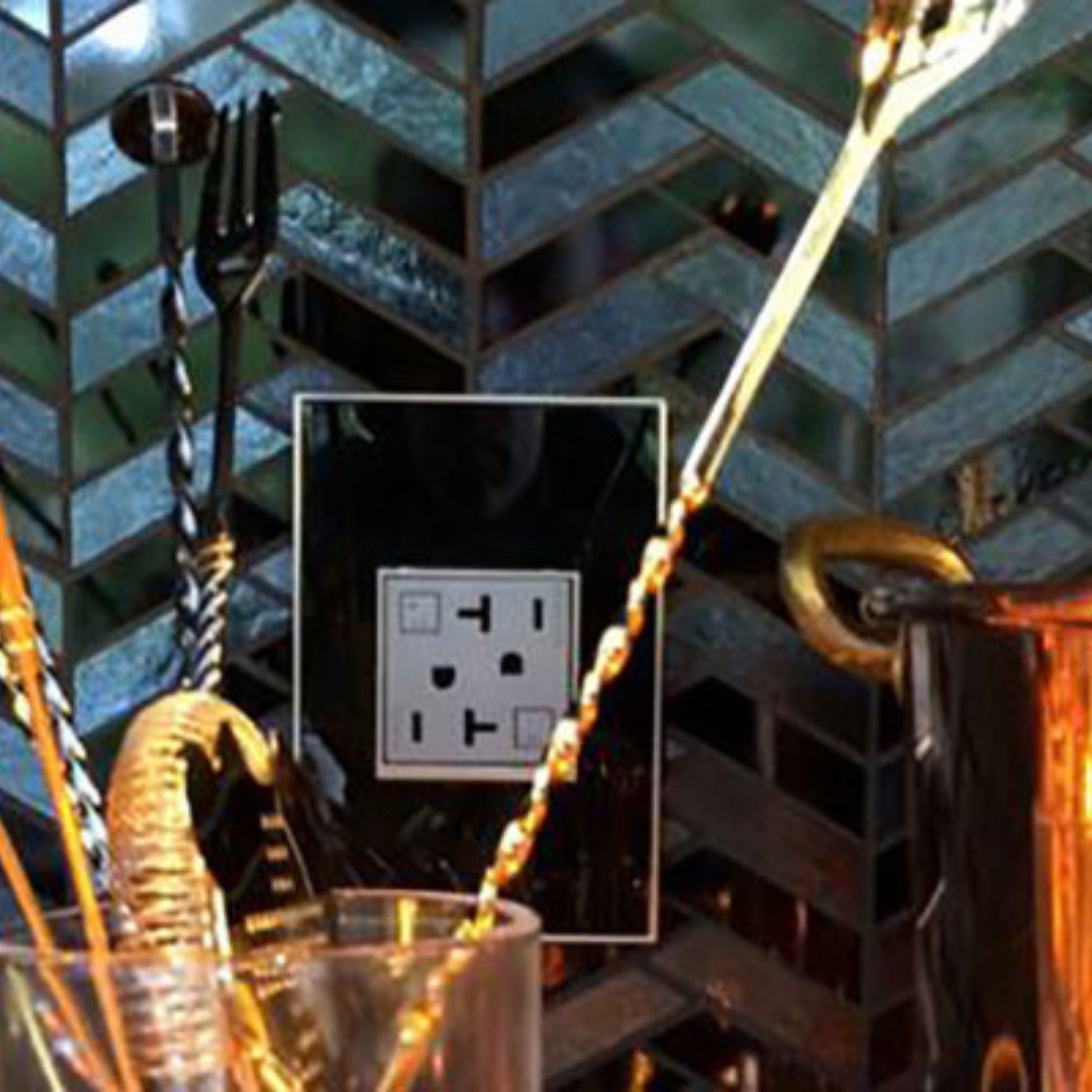adorne Tamper-Resistant 20A Duplex Self-Test GFCI Receptacle, Magnesium - Bees Lighting