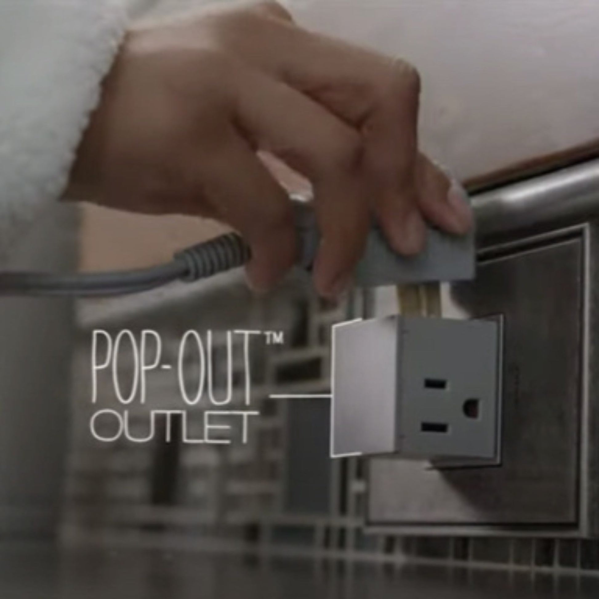 adorne 15A 1-Gang Pop-Out Triple Outlet, White - Bees Lighting
