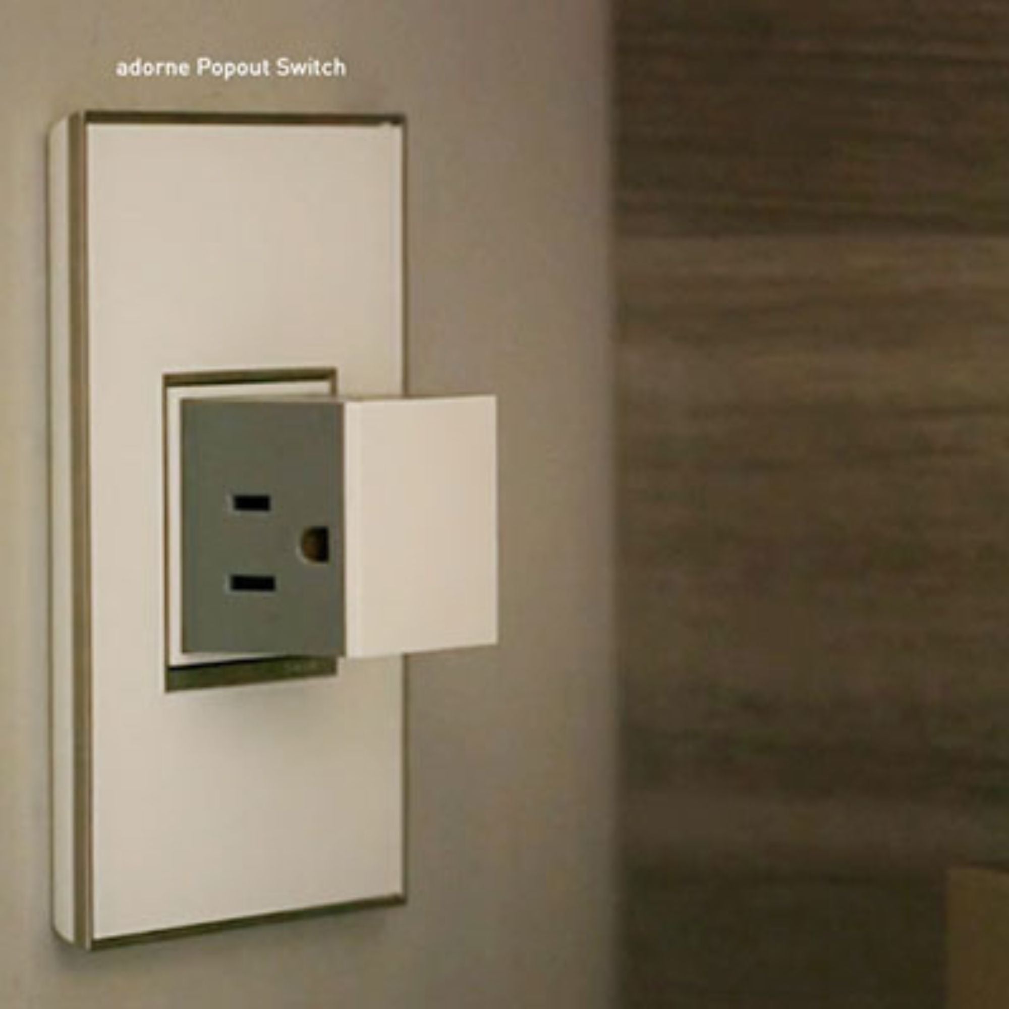 adorne 15A 1-Gang Pop-Out Triple Outlet, White - Bees Lighting