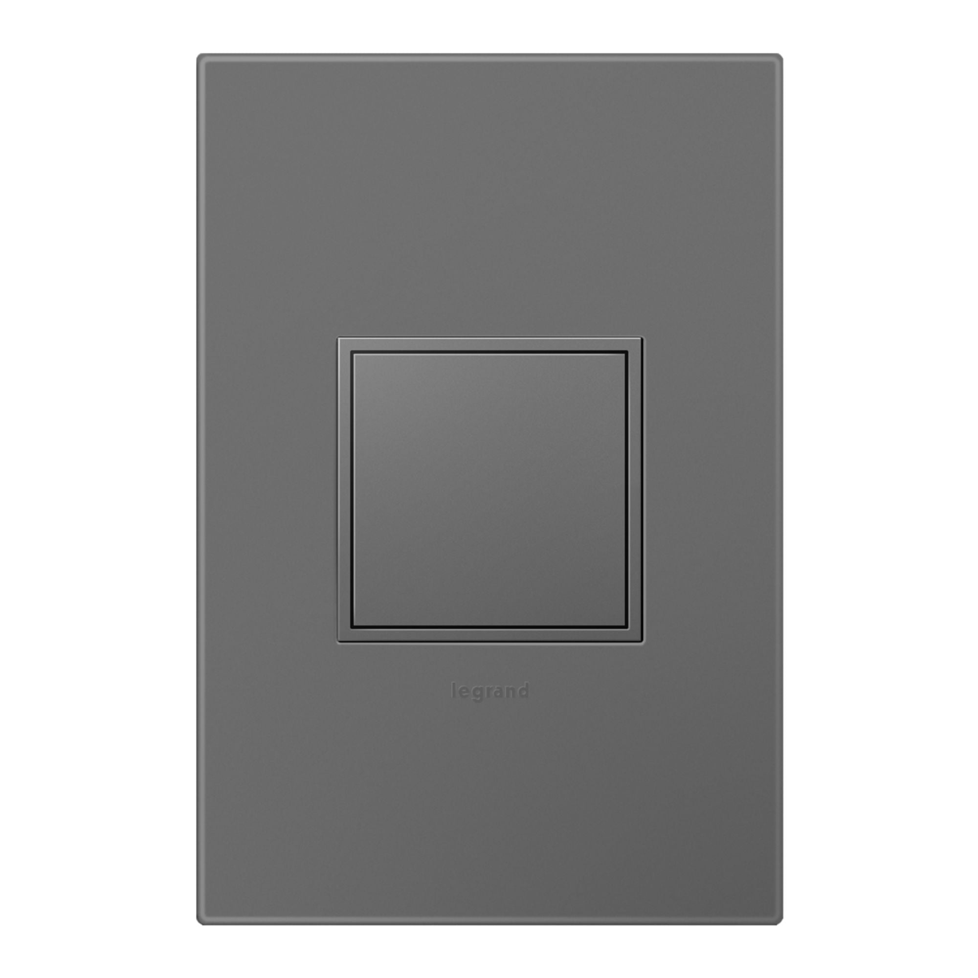 adorne 20A 1-Gang Pop-Out Duplex Outlet, Magnesium - Bees Lighting