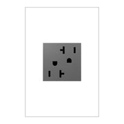 adorne 20A Dual Tamper-Resistant Outlet, Magnesium - Bees Lighting