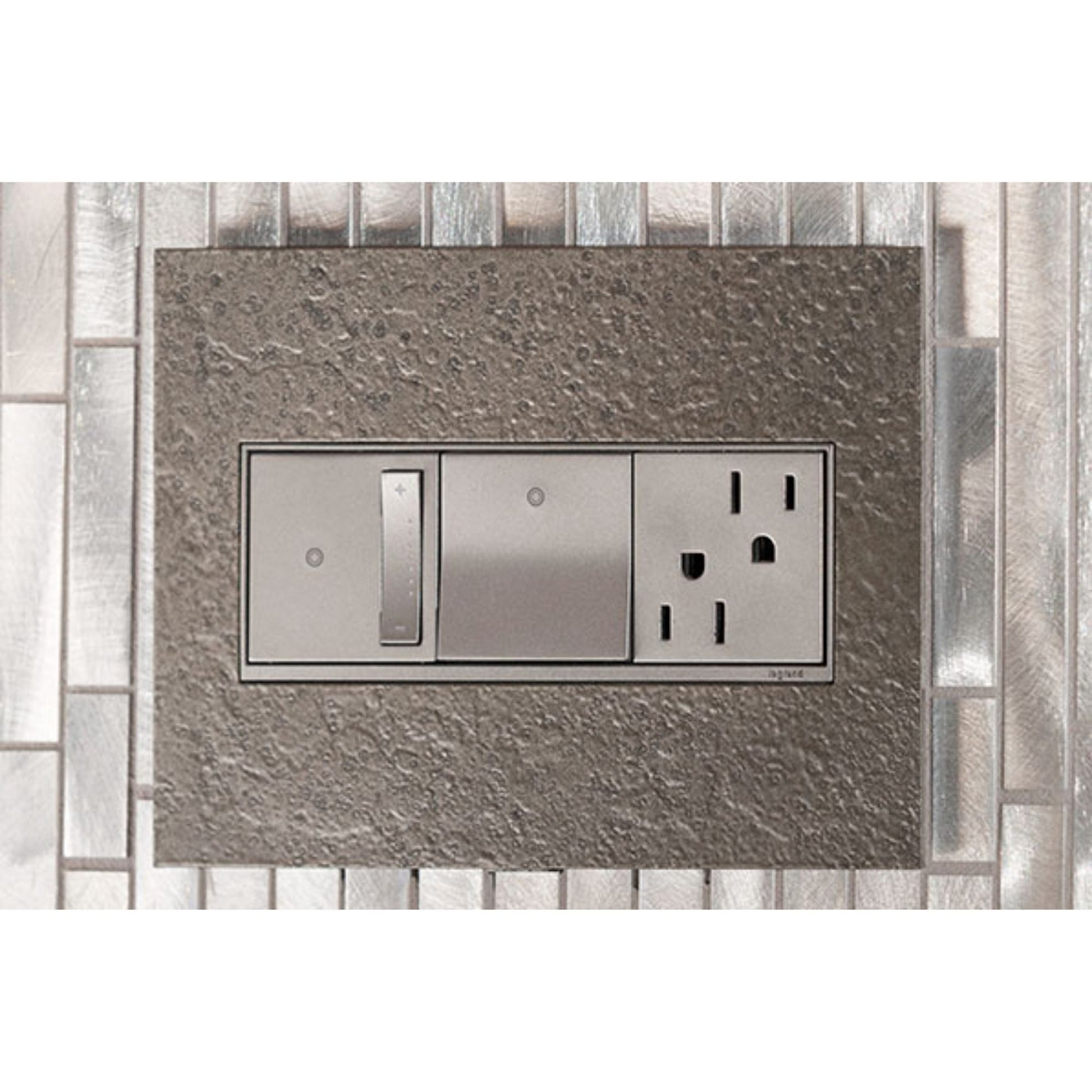 adorne 20-Amp Paddle Switch, Single Pole/3-Way, 120V, Magnesium - Bees Lighting