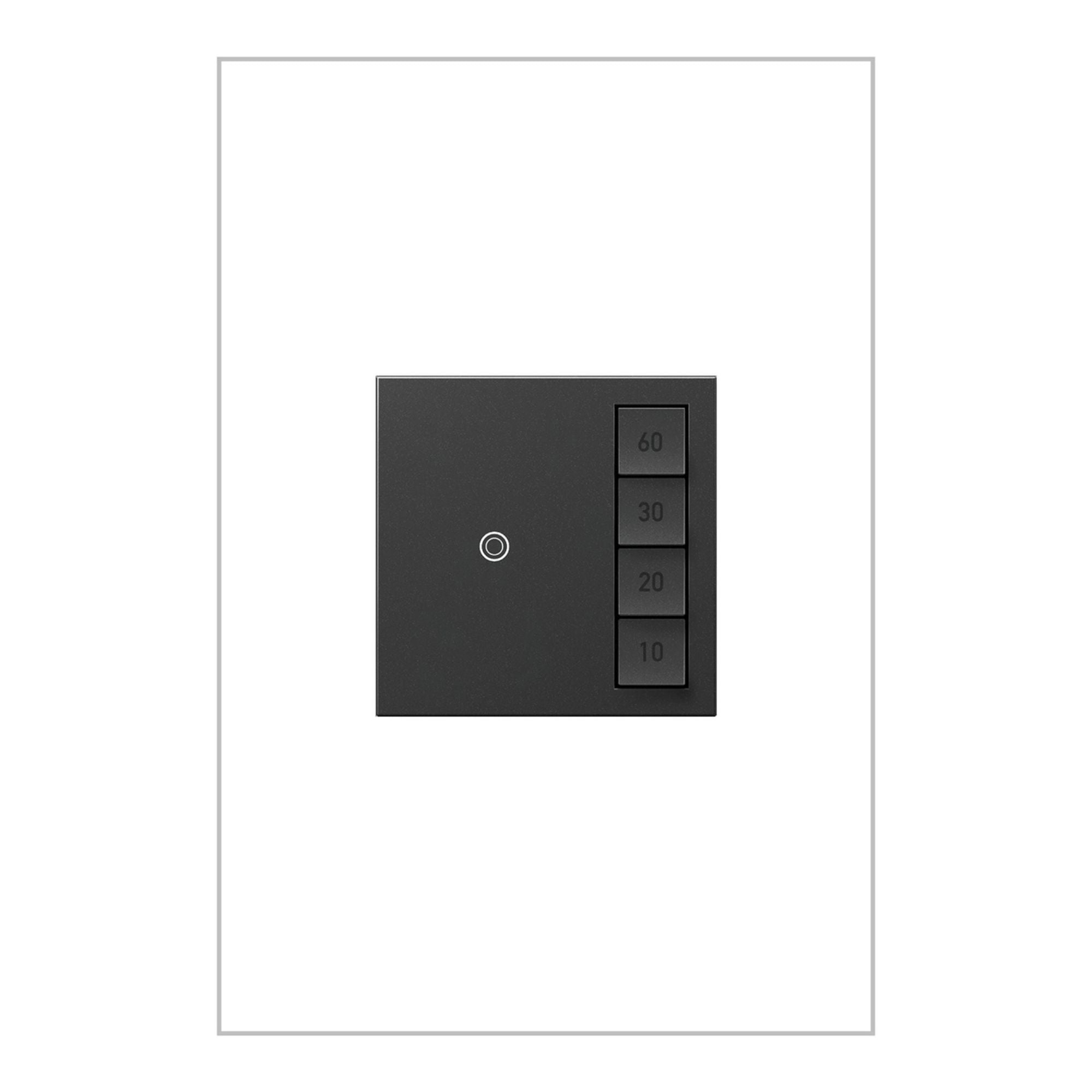 adorne 4-Button Countdown Digital Timer, 10-60 minutes, 600W, Graphite