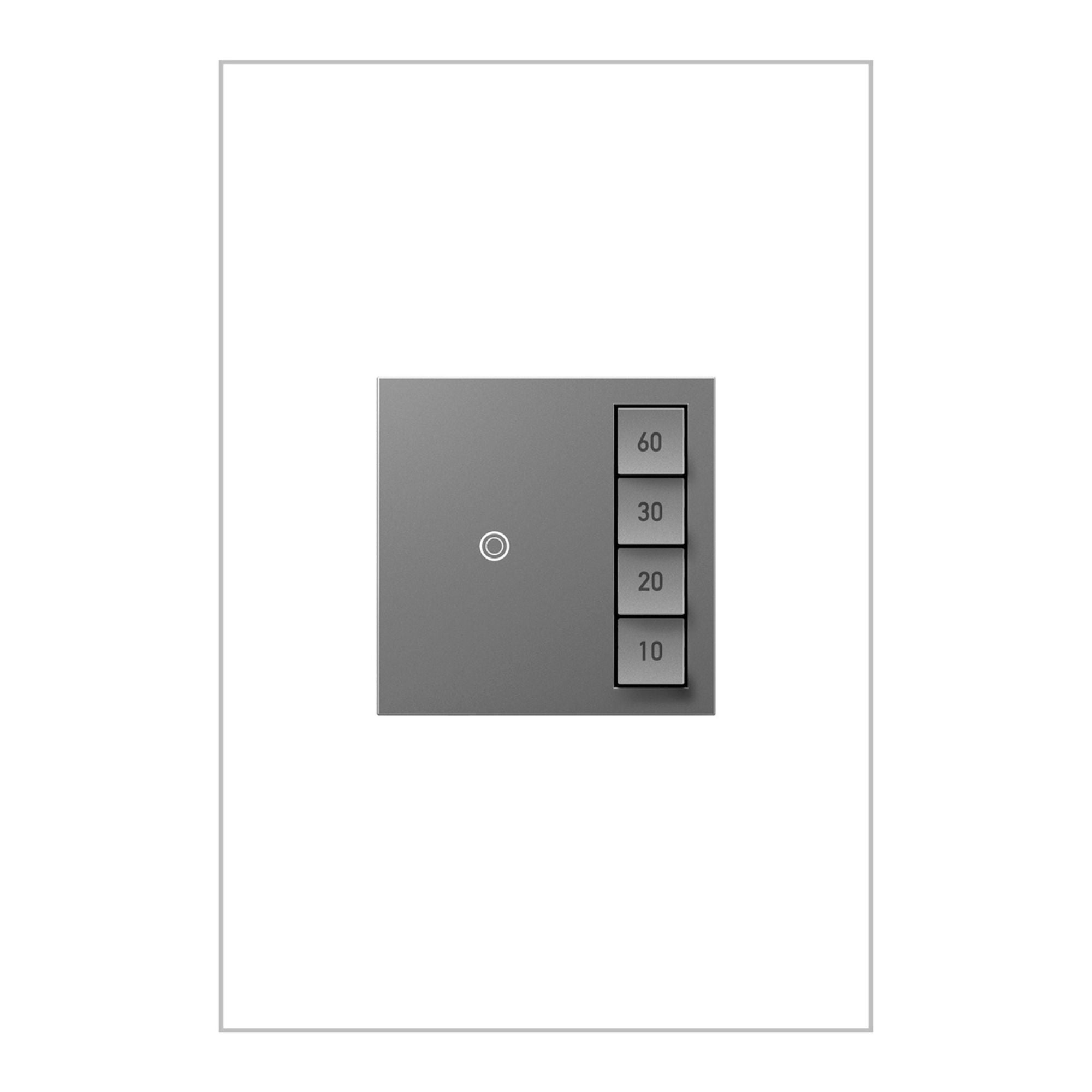 adorne 4-Button Countdown Digital Timer, 10-60 minutes, 600W, Magnesium