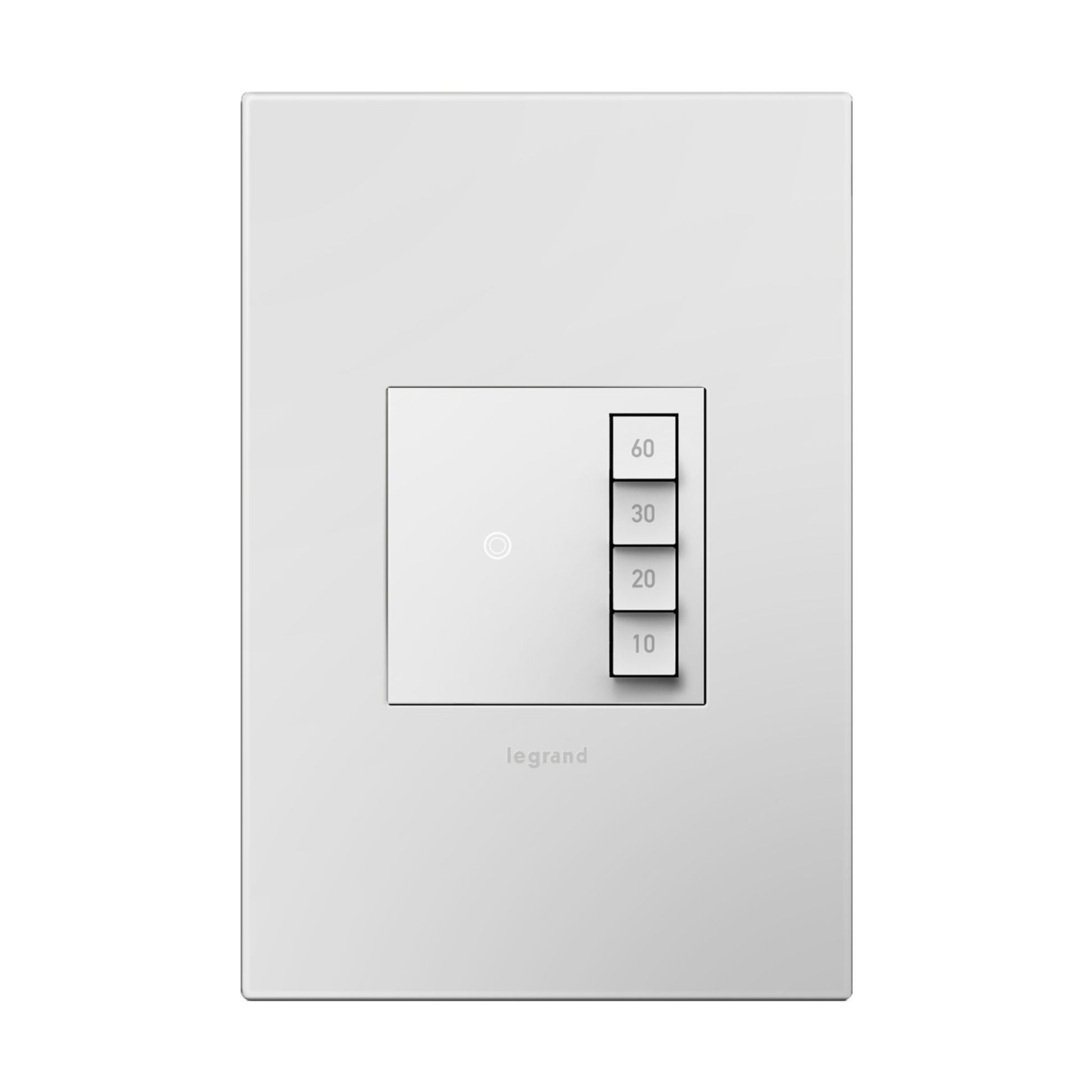 adorne 4-Button Countdown Digital Timer, 10-60 minutes, 600W, White - Bees Lighting