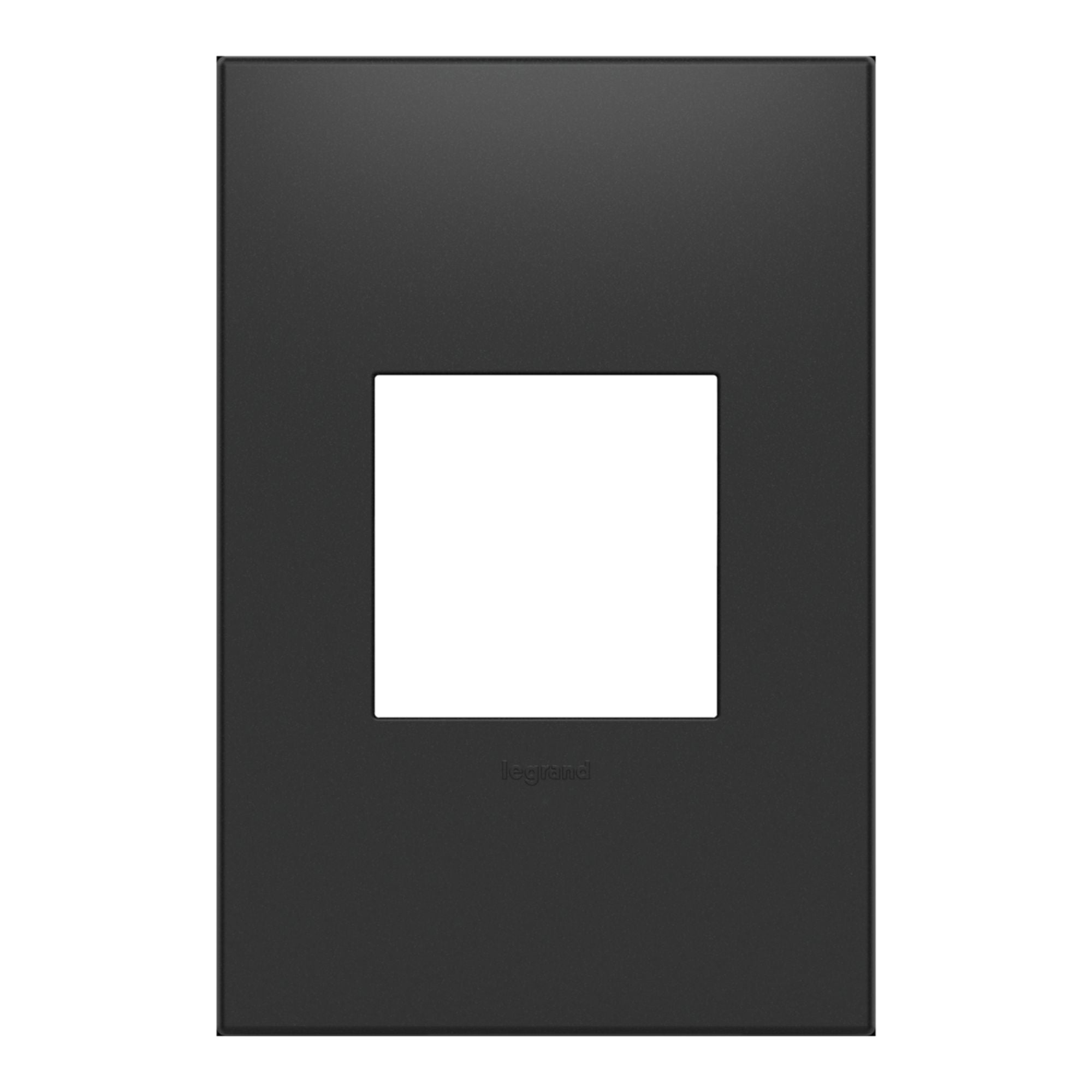 adorne 1-Gang Screwless Wall Plate, Graphite - Bees Lighting