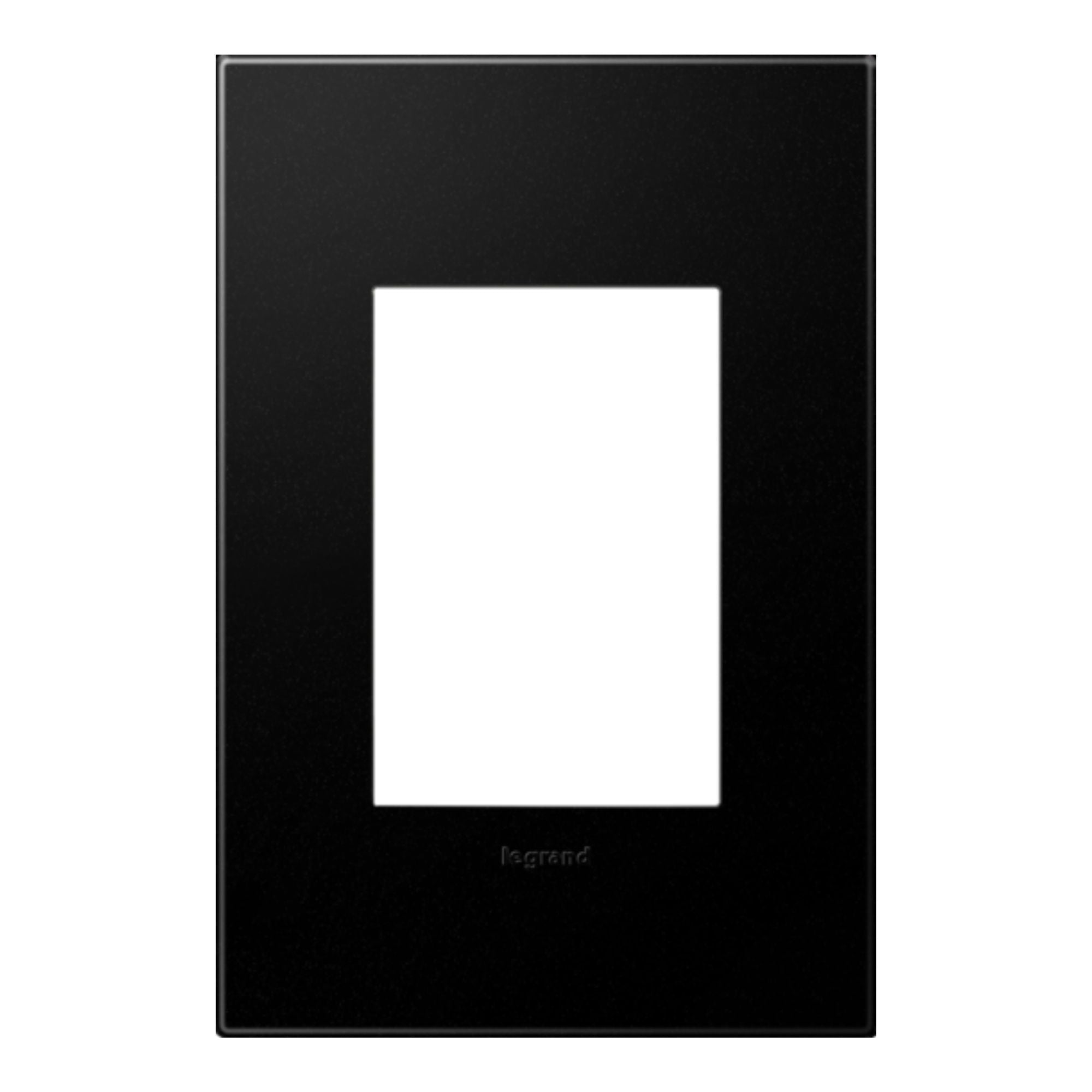 adorne 1-Gang-Plus Screwless wall Plate, Graphite - Bees Lighting