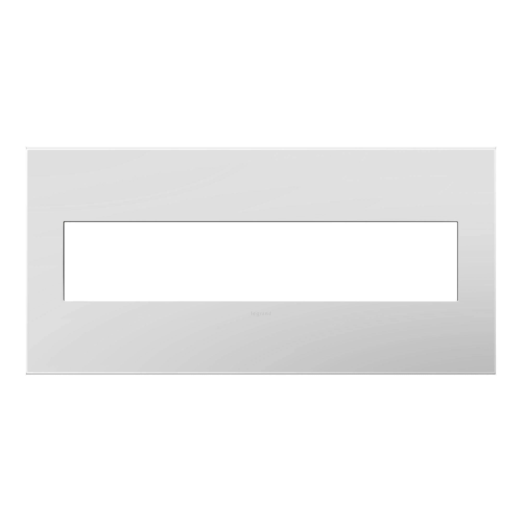 Legrand adorne Gloss White-on-White Screwless Wall Plate with Microban - Bees Lighting