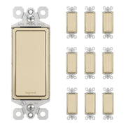 radiant 15A 3-Way Light Switch, 120V, Ivory, 10-Pack