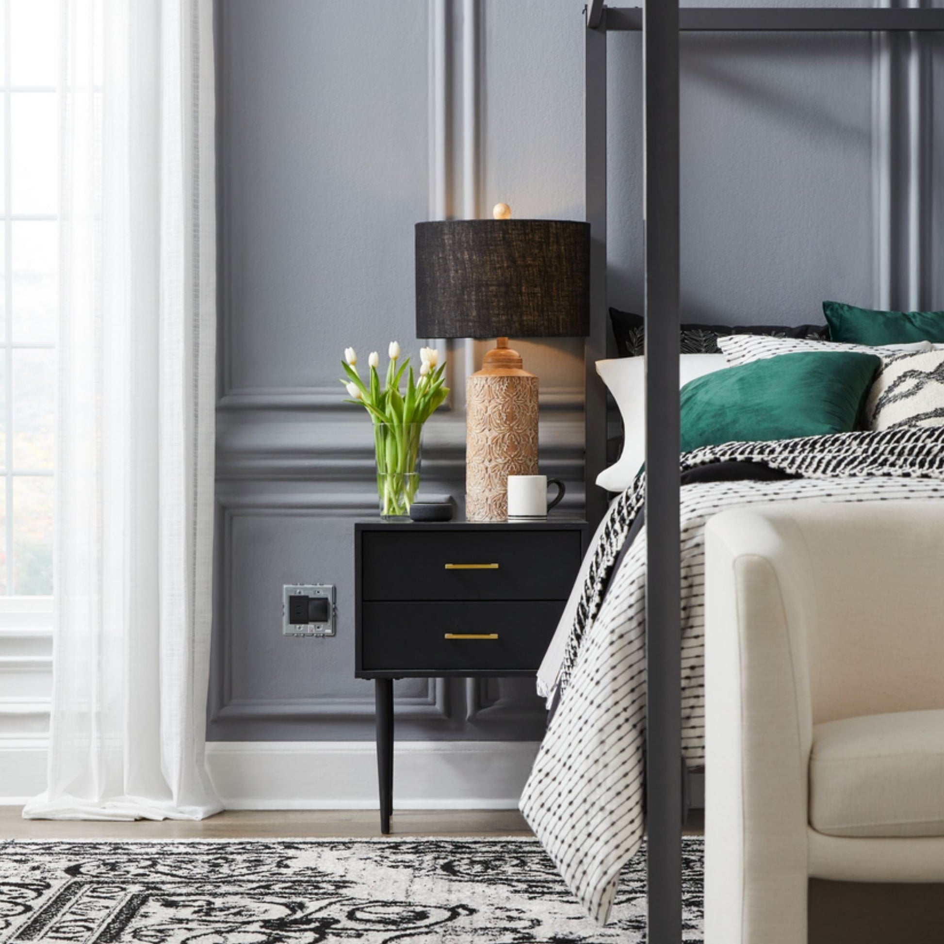 adorne Smart Surface Mount Gateway With Netatmo, Graphite - Bees Lighting