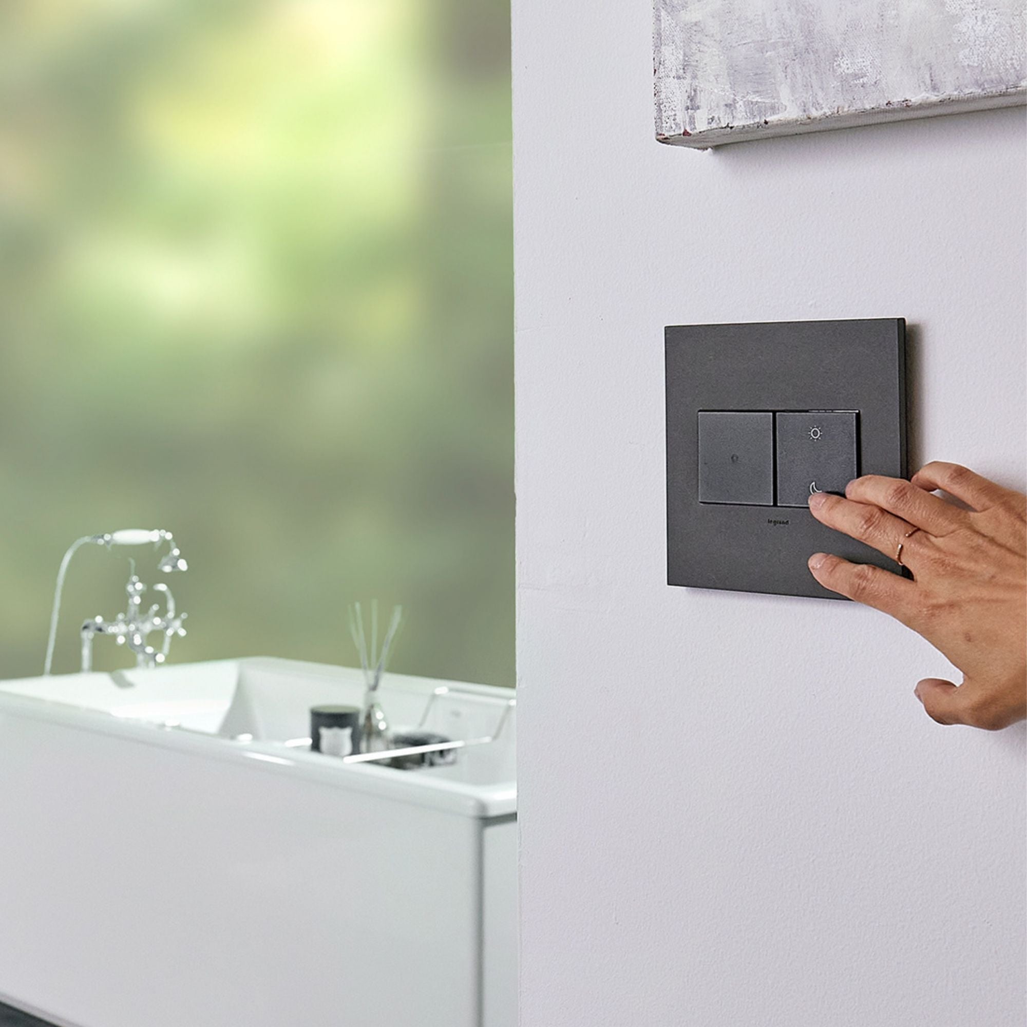 adorne Wireless Smart Switch with Netatmo, Graphite - Bees Lighting
