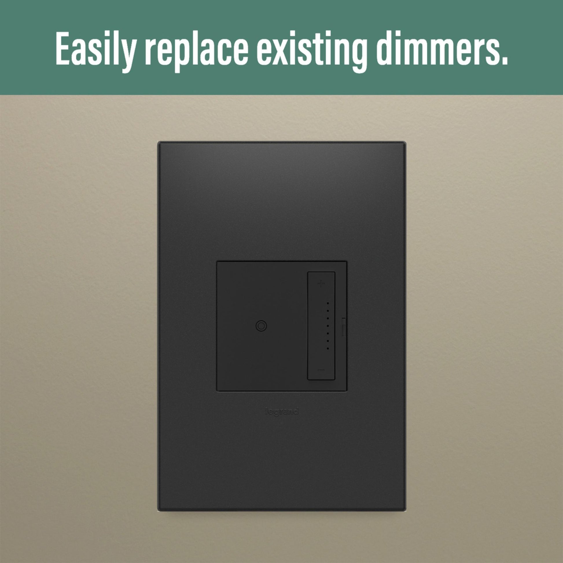 adorne Netatmo Tru-Universal Smart Dimmer, 450W LED, 700W ELV, Graphite - Bees Lighting