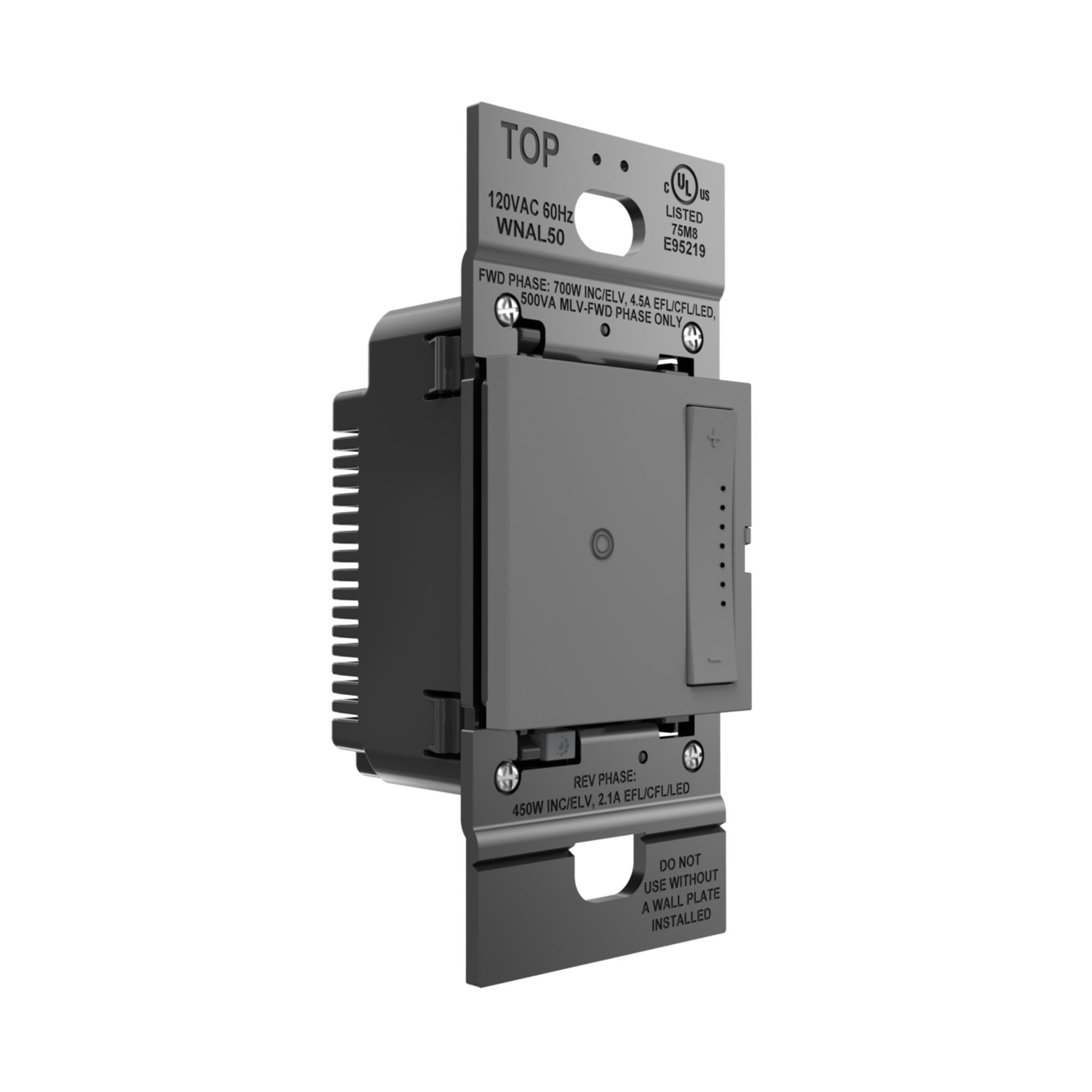adorne Netatmo Tru-Universal Smart Dimmer, 450W LED, 700W ELV, Magnesium - Bees Lighting