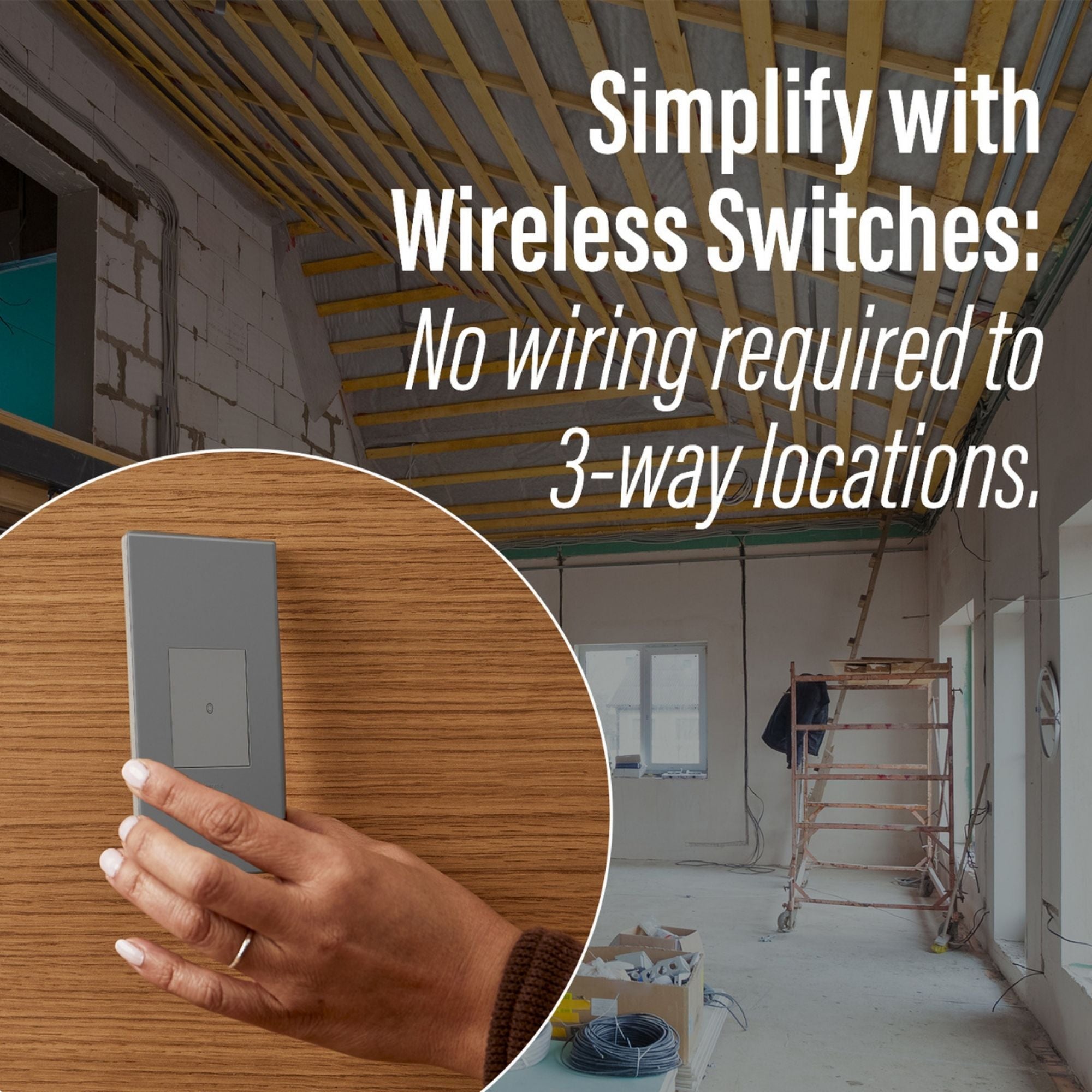 adorne Wireless Remote Smart Dimmer Switch With Netatmo, Magnesium - Bees Lighting