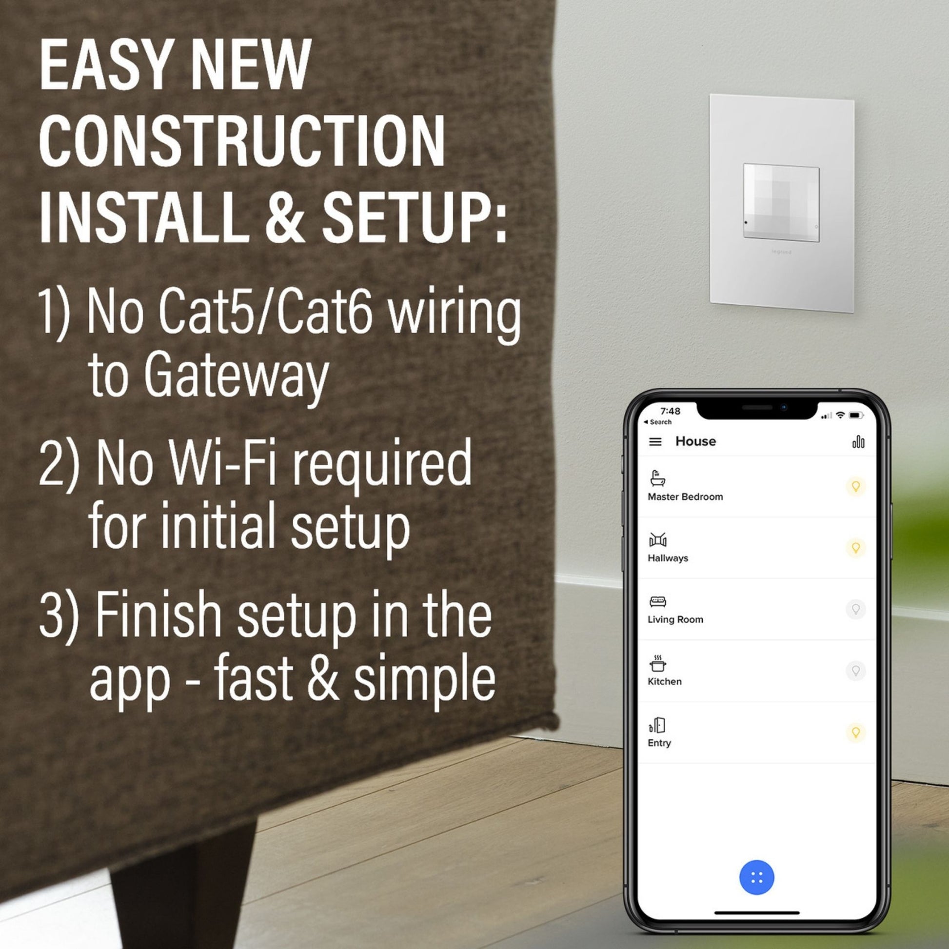 adorne 15A Smart Outlet with Netatmo Plus-Size, Graphite - Bees Lighting
