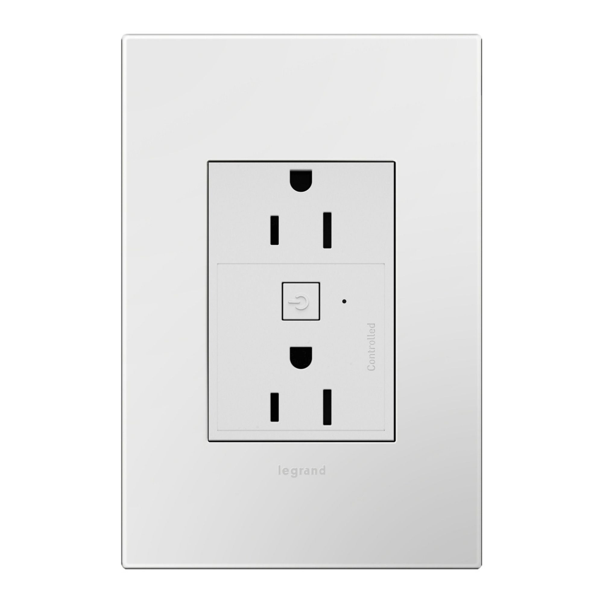 adorne 15A Smart Outlet with Netatmo Plus-Size, White - Bees Lighting