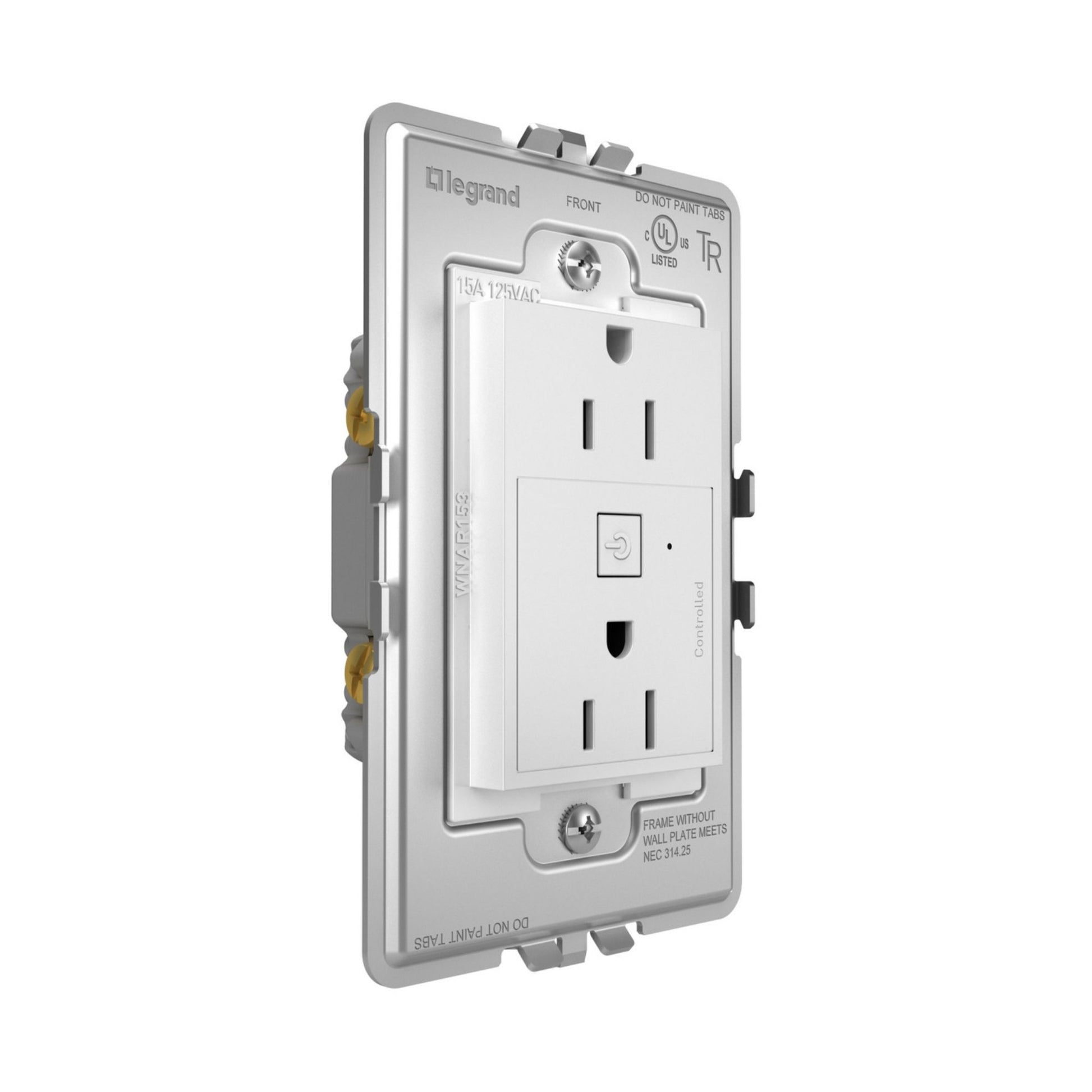 adorne 15A Smart Outlet with Netatmo Plus-Size, White - Bees Lighting