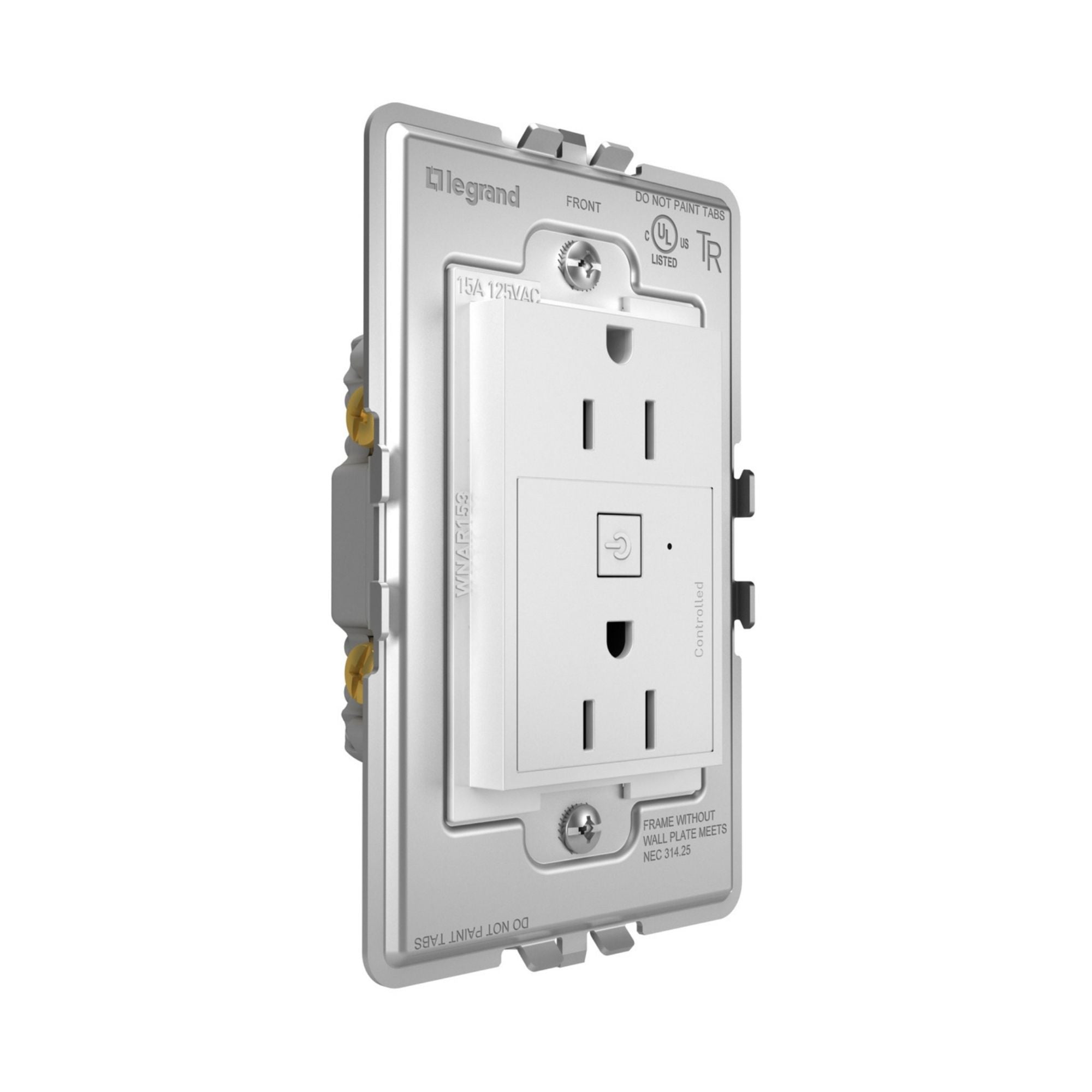 adorne 15A Smart Outlet with Netatmo Plus-Size, White - Bees Lighting