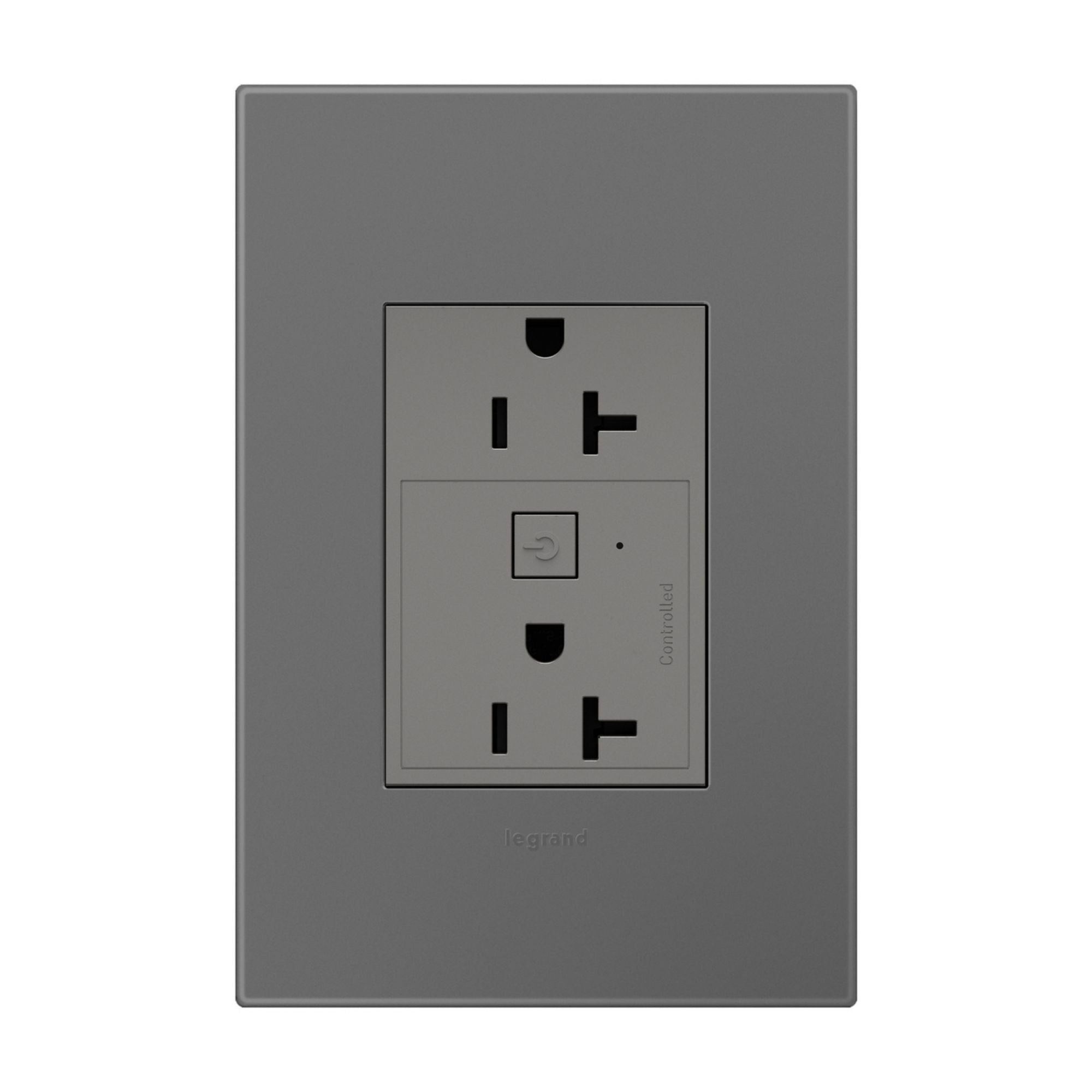adorne 20A Smart Outlet with Netatmo Plus-Size, Magnesium - Bees Lighting