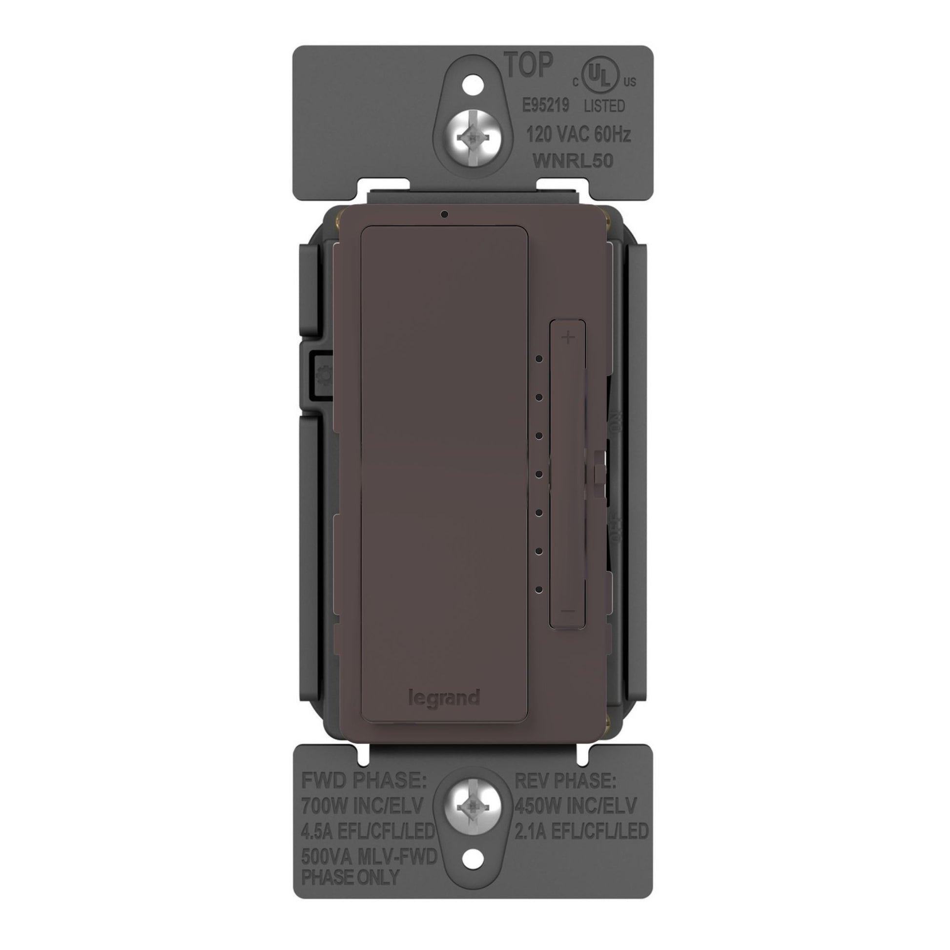 radiant Netatmo Tru-Universal Smart Dimmer, 450W LED, 700W ELV, Dark Bronze - Bees Lighting