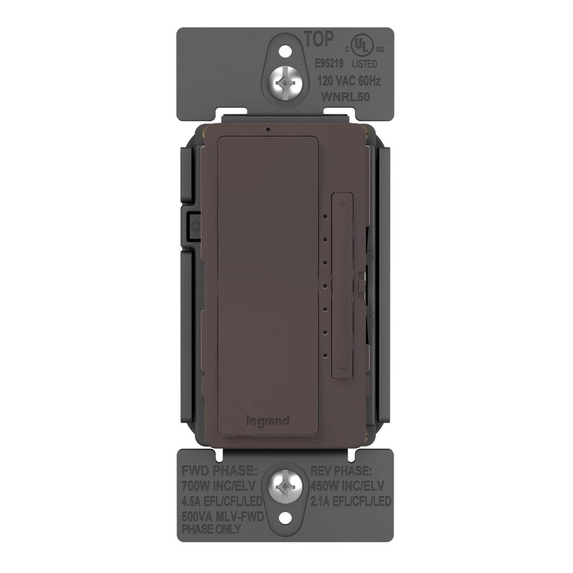 radiant Netatmo Tru-Universal Smart Dimmer, 450W LED, 700W ELV, Dark Bronze - Bees Lighting