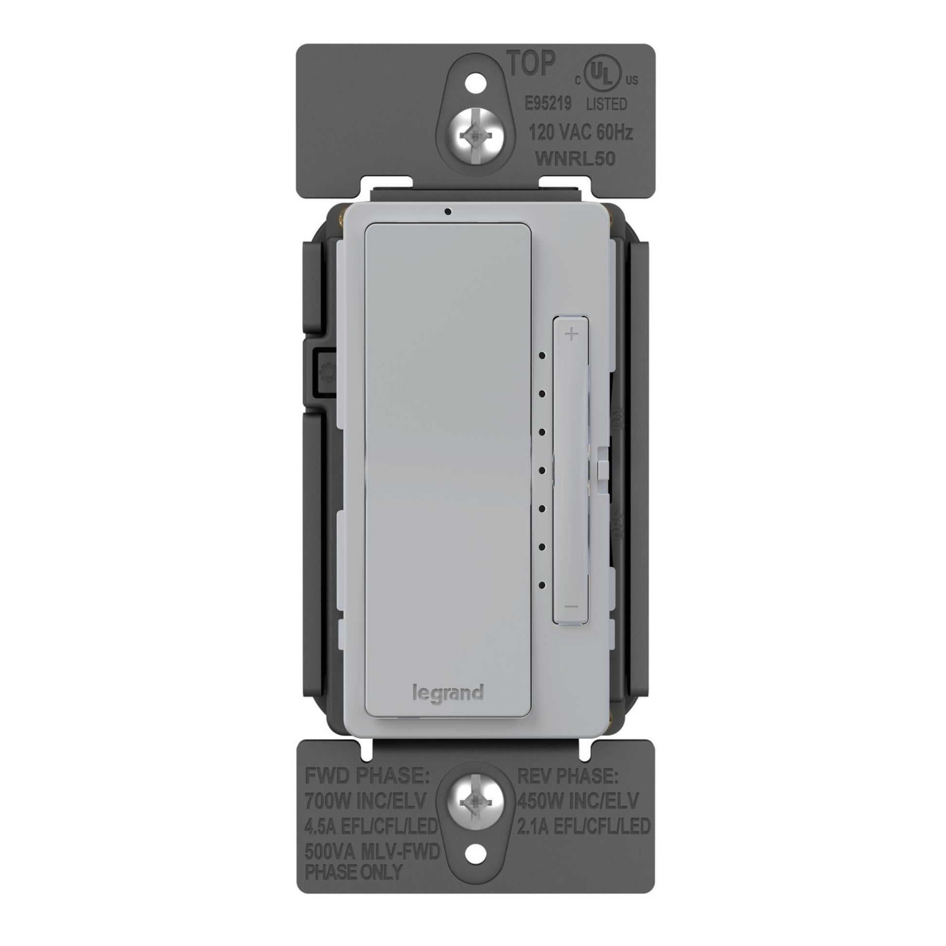 radiant Netatmo Tru-Universal Smart Dimmer, 450W LED, 700W ELV, Gray - Bees Lighting